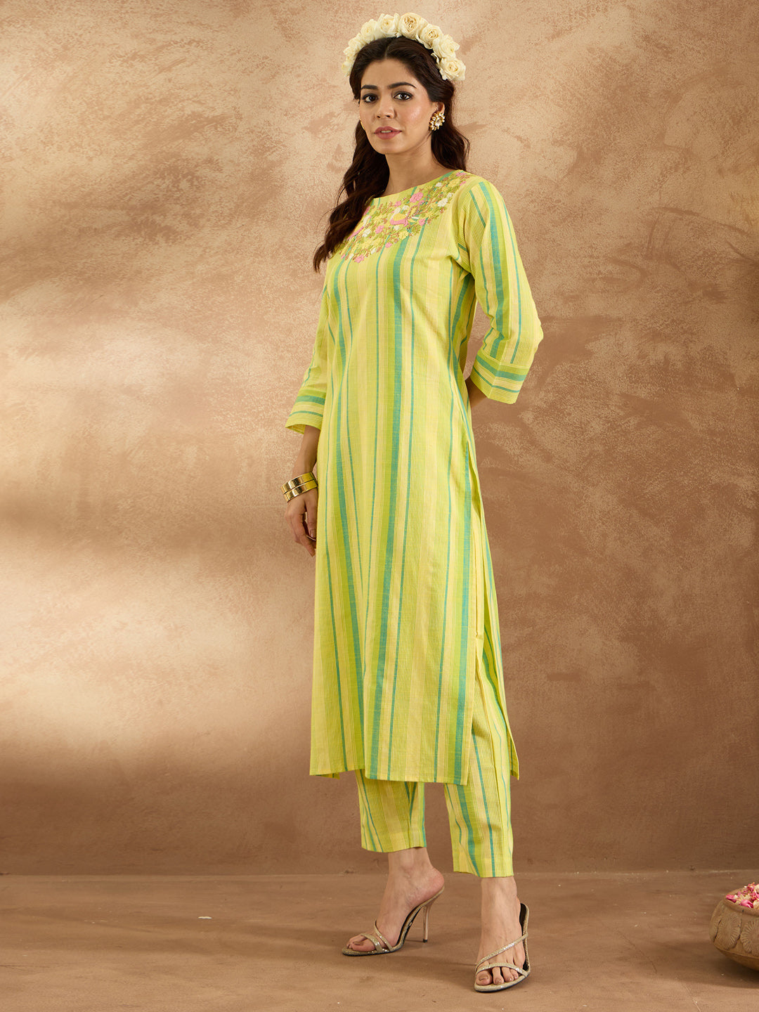 Yellow Kurta Sets  For women,indo era, indoera, kurta set for women, women kurta set, women suit, summer wear for women, festive suit for women, mother's day outfit, dress for mother, mother's day special, heeramandi dress