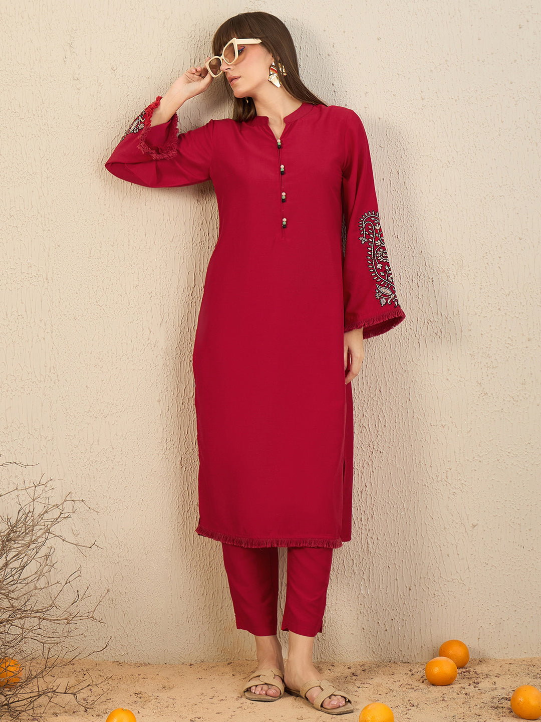 Red Kurta Sets  For women,indo era, indoera, kurta set for women, women kurta set, women suit, summer wear for women, festive suit for women, mother's day outfit, dress for mother, mother's day special, heeramandi dress