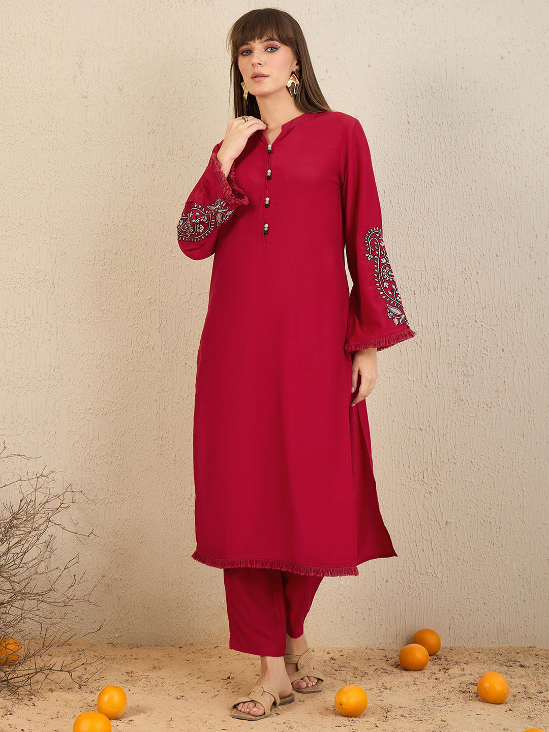 Red Kurta Sets  For women,indo era, indoera, kurta set for women, women kurta set, women suit, summer wear for women, festive suit for women, mother's day outfit, dress for mother, mother's day special, heeramandi dress