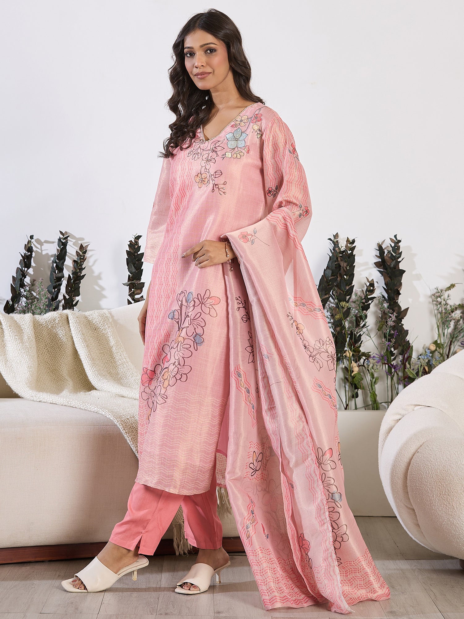 indo era, indo era kurta set, indo era suit, Kurta Set, Kurta set for women, cotton kurta set, indo era kurta set for women, Anarkali Kurta Set, Palazzo Kurta Set, Sleeveless Kurta, Embroidered Kurta, New Arrivals, Work wear, Dress, Best seller, Heeramandi dress, Summer sale, Summer suit, Wedding collection, Special offer, plus size, Spring summer, party wear, Summer Special, Printed Kurta, wedding wear, outfit ideas, Straight Kurta, Cotton Outfit, A line dress, dress for women,Pink kurta set
