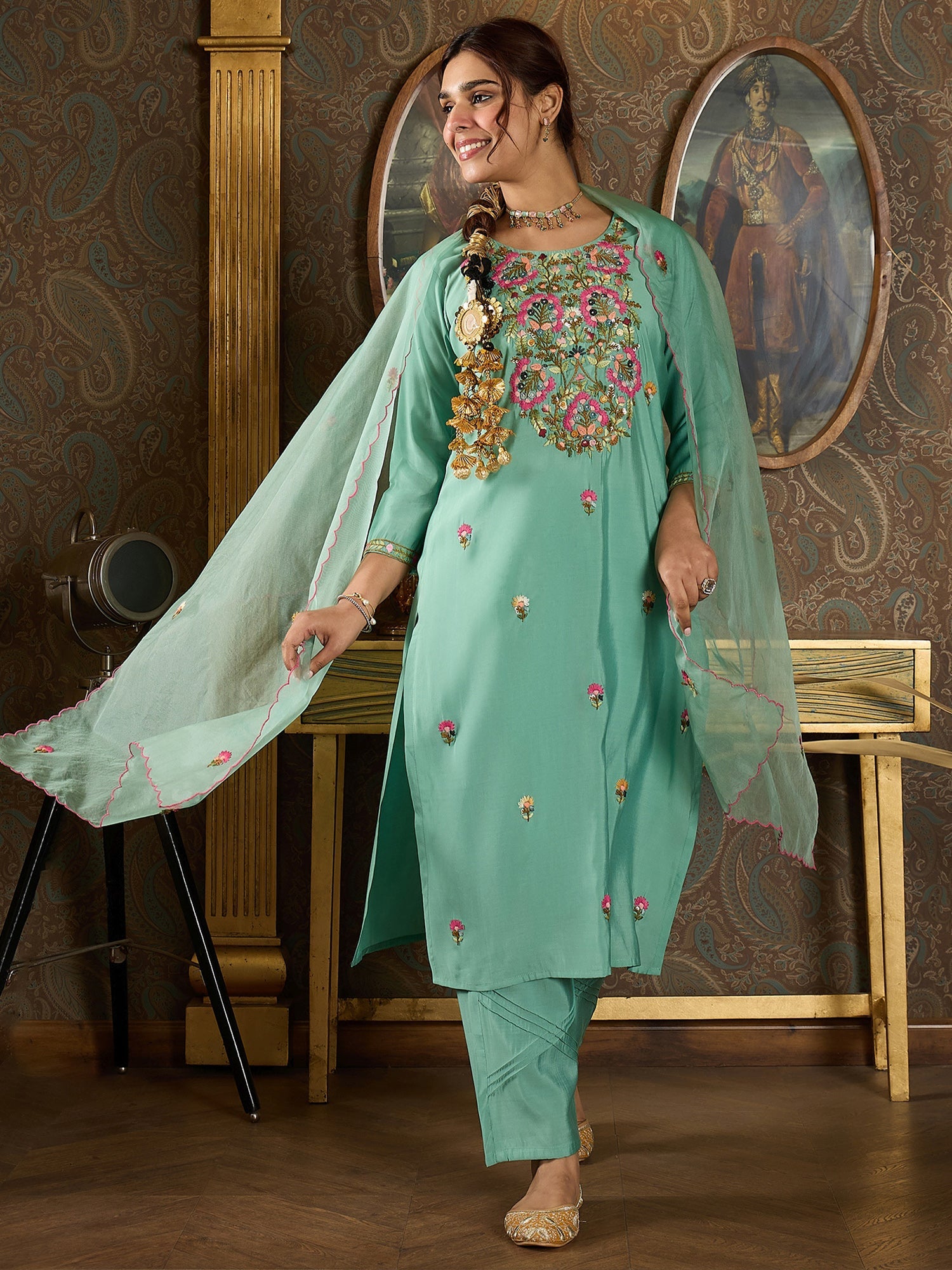 indo era, indo era kurta set, indo era suit, Kurta Set, Kurta set for women, cotton kurta set, indo era kurta set for women, Anarkali Kurta Set, Palazzo Kurta Set, Sleeveless Kurta, Embroidered Kurta, New Arrivals, Work wear, Dress, Best seller, Heeramandi dress, Summer sale, Summer suit, Wedding collection, Special offer, plus size, Spring summer, party wear, Summer Special, Printed Kurta, wedding wear, outfit ideas, Straight Kurta, Cotton Outfit, A line dress, dress for women,Sea Green kurta set