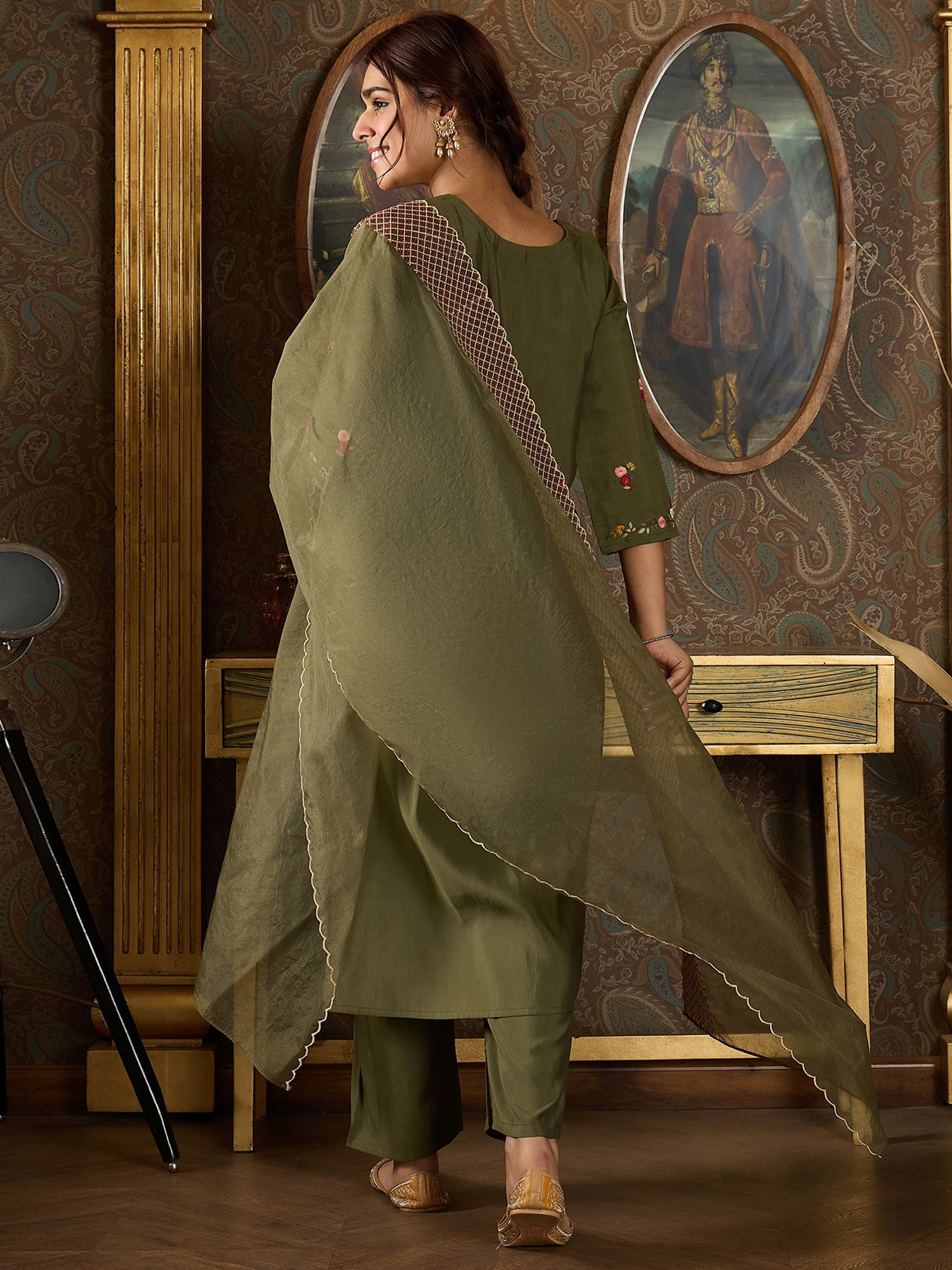 indo era, indo era kurta set, indo era suit, Kurta Set, Kurta set for women, cotton kurta set, indo era kurta set for women, Anarkali Kurta Set, Palazzo Kurta Set, Sleeveless Kurta, Embroidered Kurta, New Arrivals, Work wear, Dress, Best seller, Heeramandi dress, Summer sale, Summer suit, Wedding collection, Special offer, plus size, Spring summer, party wear, Summer Special, Printed Kurta, wedding wear, outfit ideas, Straight Kurta, Cotton Outfit, A line dress, dress for women,Olive kurta set