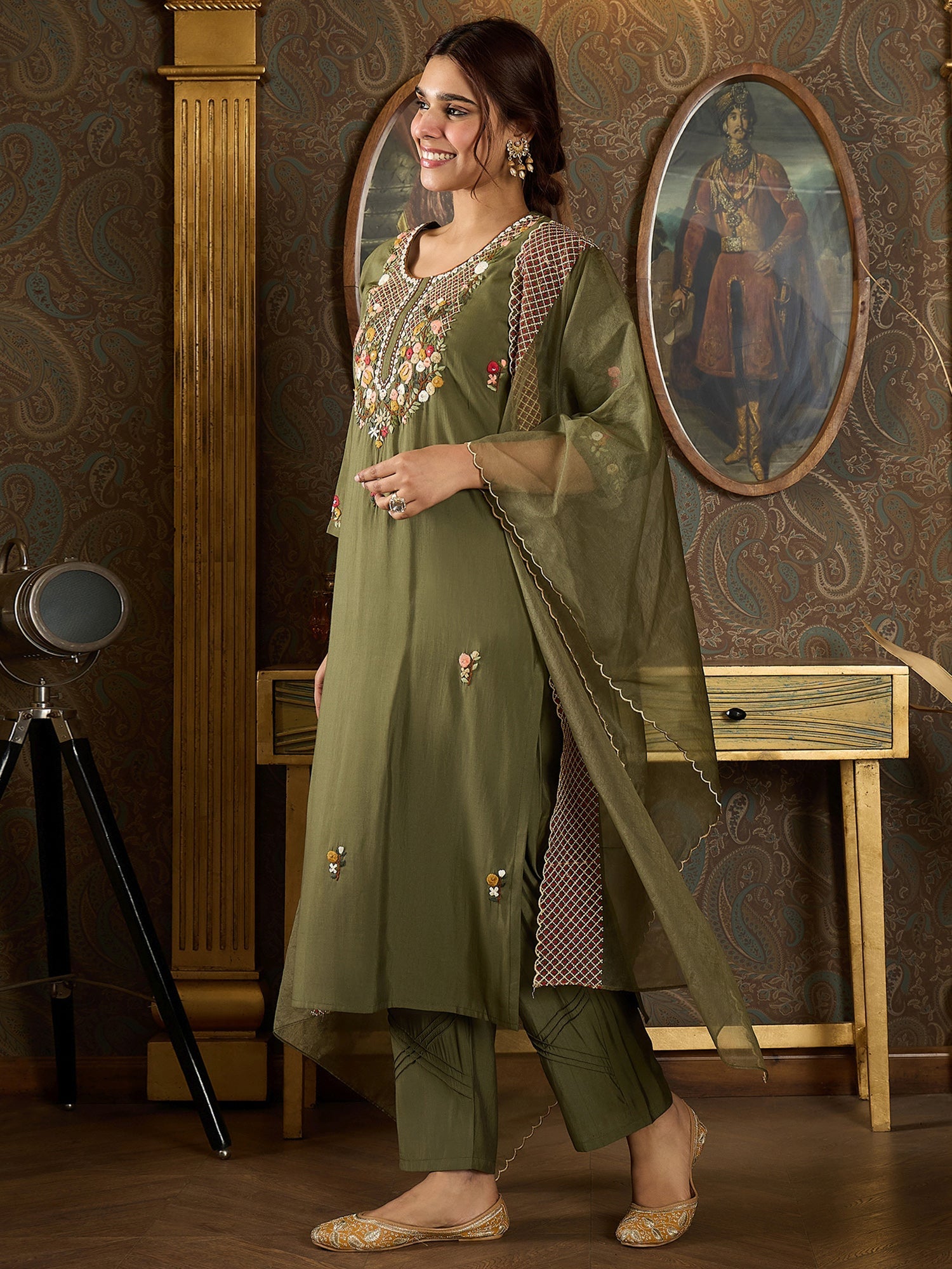 indo era, indo era kurta set, indo era suit, Kurta Set, Kurta set for women, cotton kurta set, indo era kurta set for women, Anarkali Kurta Set, Palazzo Kurta Set, Sleeveless Kurta, Embroidered Kurta, New Arrivals, Work wear, Dress, Best seller, Heeramandi dress, Summer sale, Summer suit, Wedding collection, Special offer, plus size, Spring summer, party wear, Summer Special, Printed Kurta, wedding wear, outfit ideas, Straight Kurta, Cotton Outfit, A line dress, dress for women,Olive kurta set
