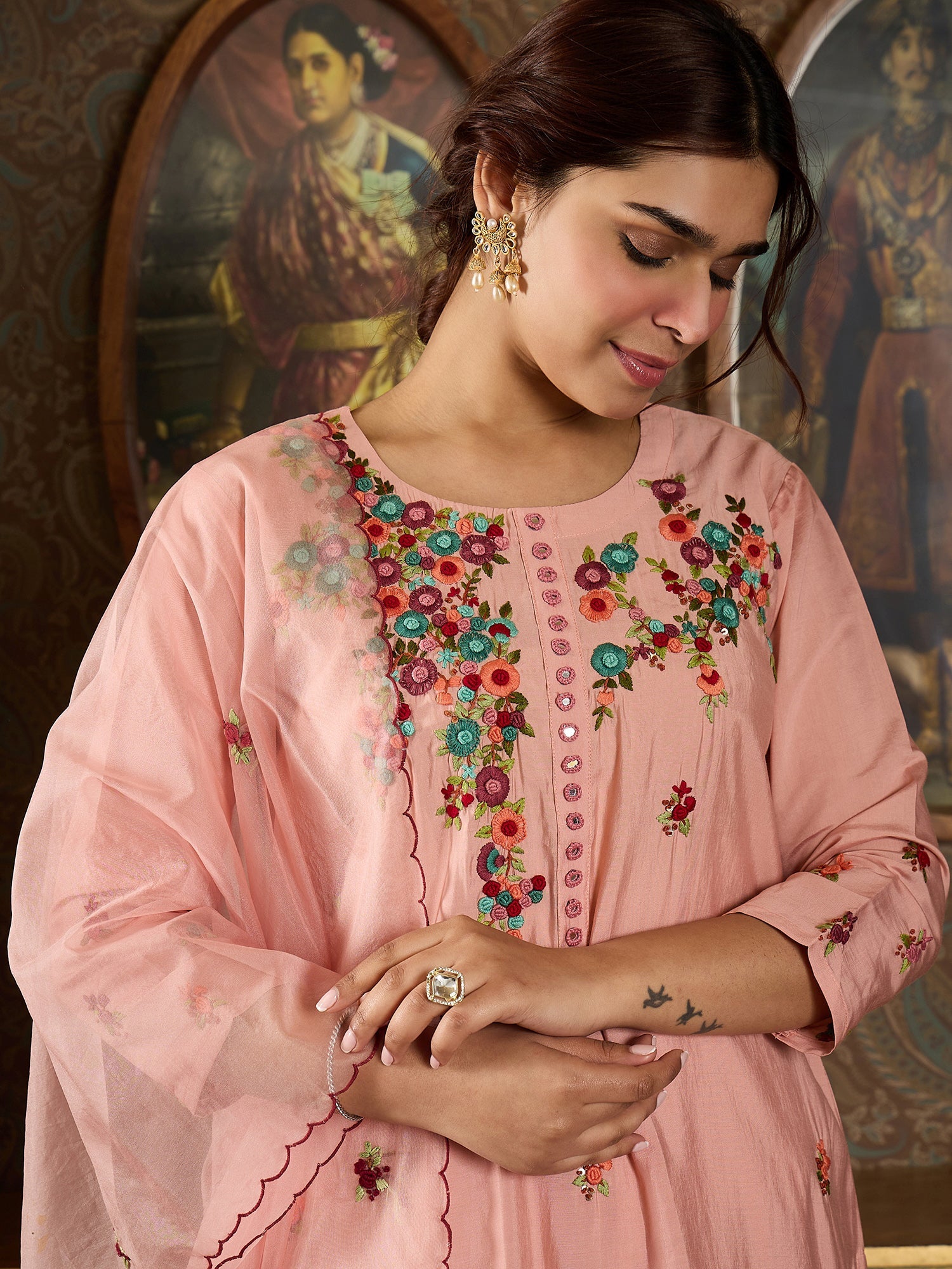 indo era, indoera, indo era kurta, heeramandi dress, heeramandi, dress for women, kurta for women, kurtaset for women, indo era kurta set, indo era suit, anarkali kurta, salwar suit, sharara set, cotton kurta, dress for women, kurta for women, birthday dress for women, gown for women, formal dress for women, party wear for women, summer dress, female kurti, cotton dress for women, kurta with dupatta, dressing style, casual look, new arrival for women, Peach suit