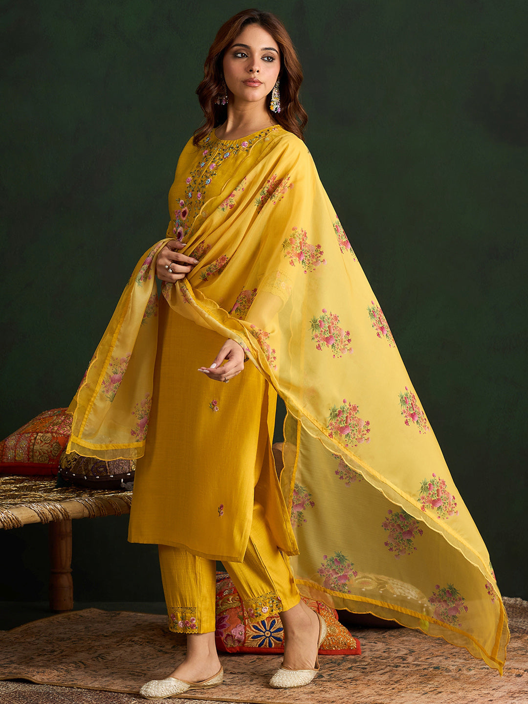 Yellow Kurta Sets  For women,indo era, indoera, kurta set for women, women kurta set, women suit, summer wear for women, festive suit for women, mother's day outfit, dress for mother, mother's day special, heeramandi dress