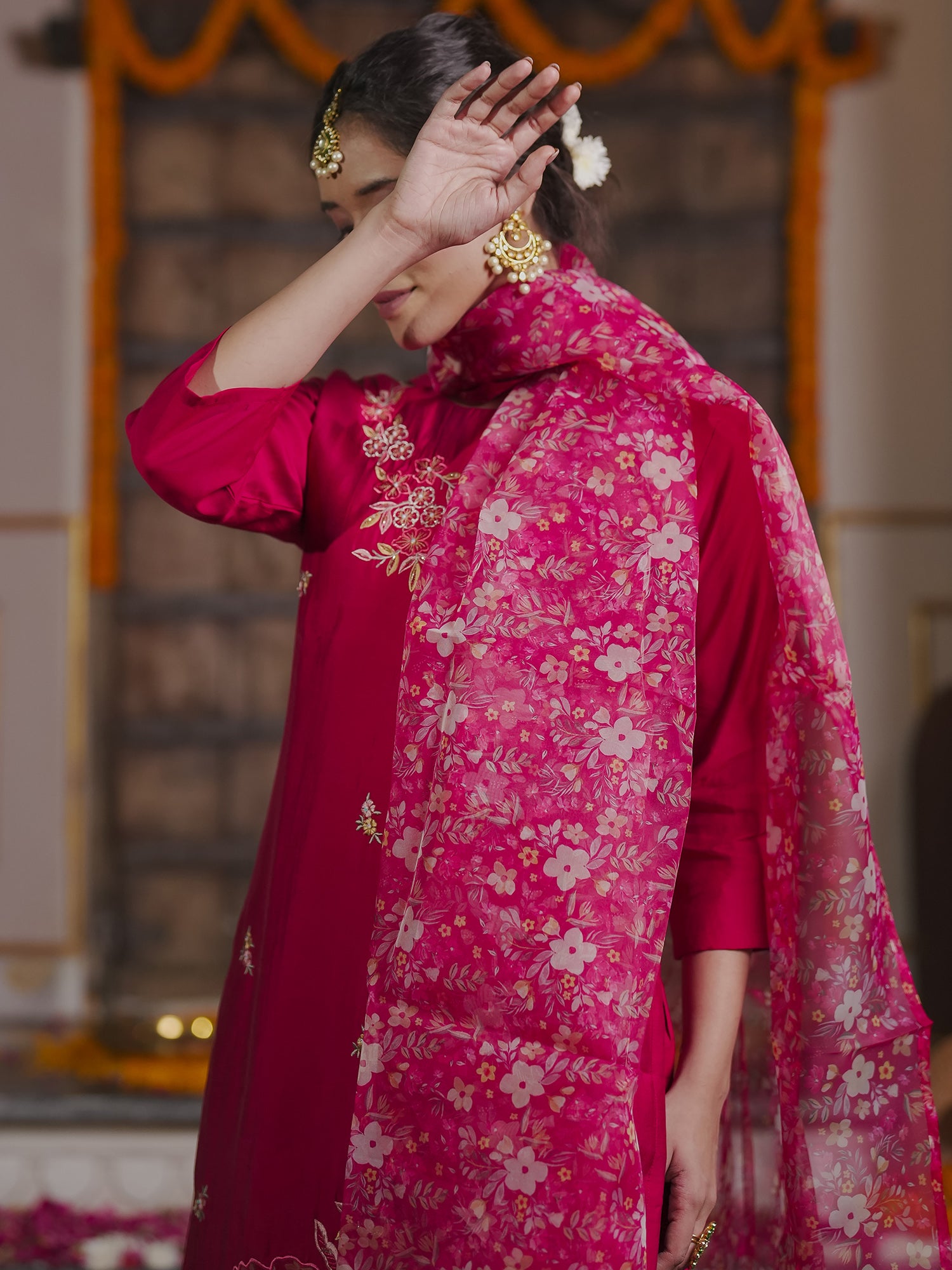 Red Kurta Sets  For women,indo era, indoera, kurta set for women, women kurta set, women suit, summer wear for women, festive suit for women, mother's day outfit, dress for mother, mother's day special, kurta set for women, kurta for women, kurta trouser and dupatta