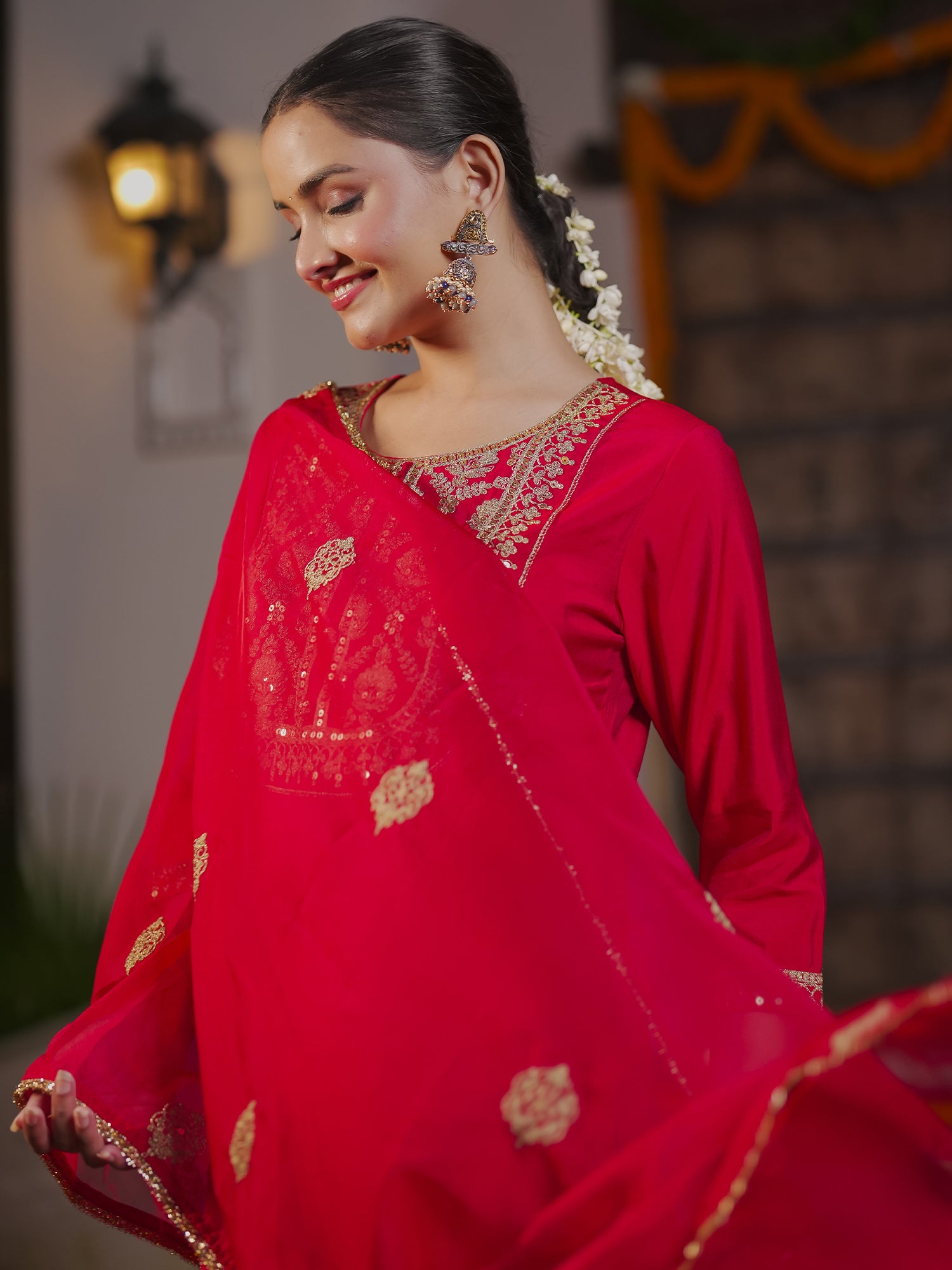 Red Kurta Sets  For women,indo era, indoera, kurta set for women, women kurta set, women suit, summer wear for women, festive suit for women, mother's day outfit, dress for mother, mother's day special, kurta set for women, kurta for women, kurta trouser and dupatta