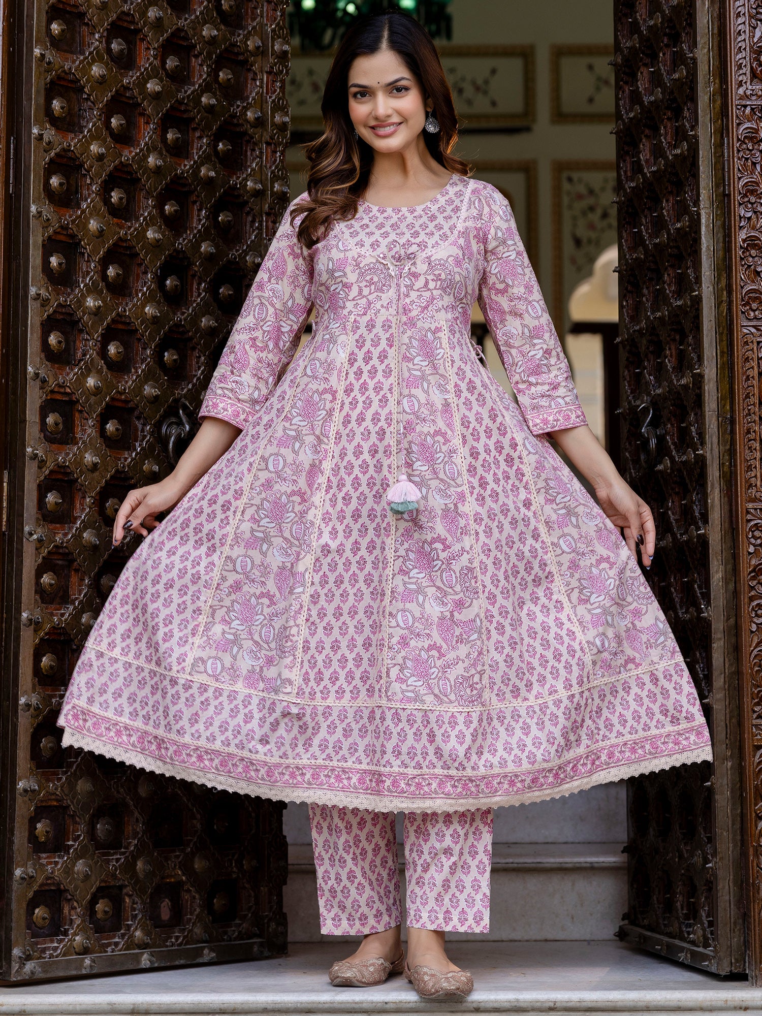 Pink Kurta Sets  For women,indo era, indoera, kurta set for women, women kurta set, women suit, summer wear for women, cotton suit set, women cotton kurta, cotton kurta with dupatta