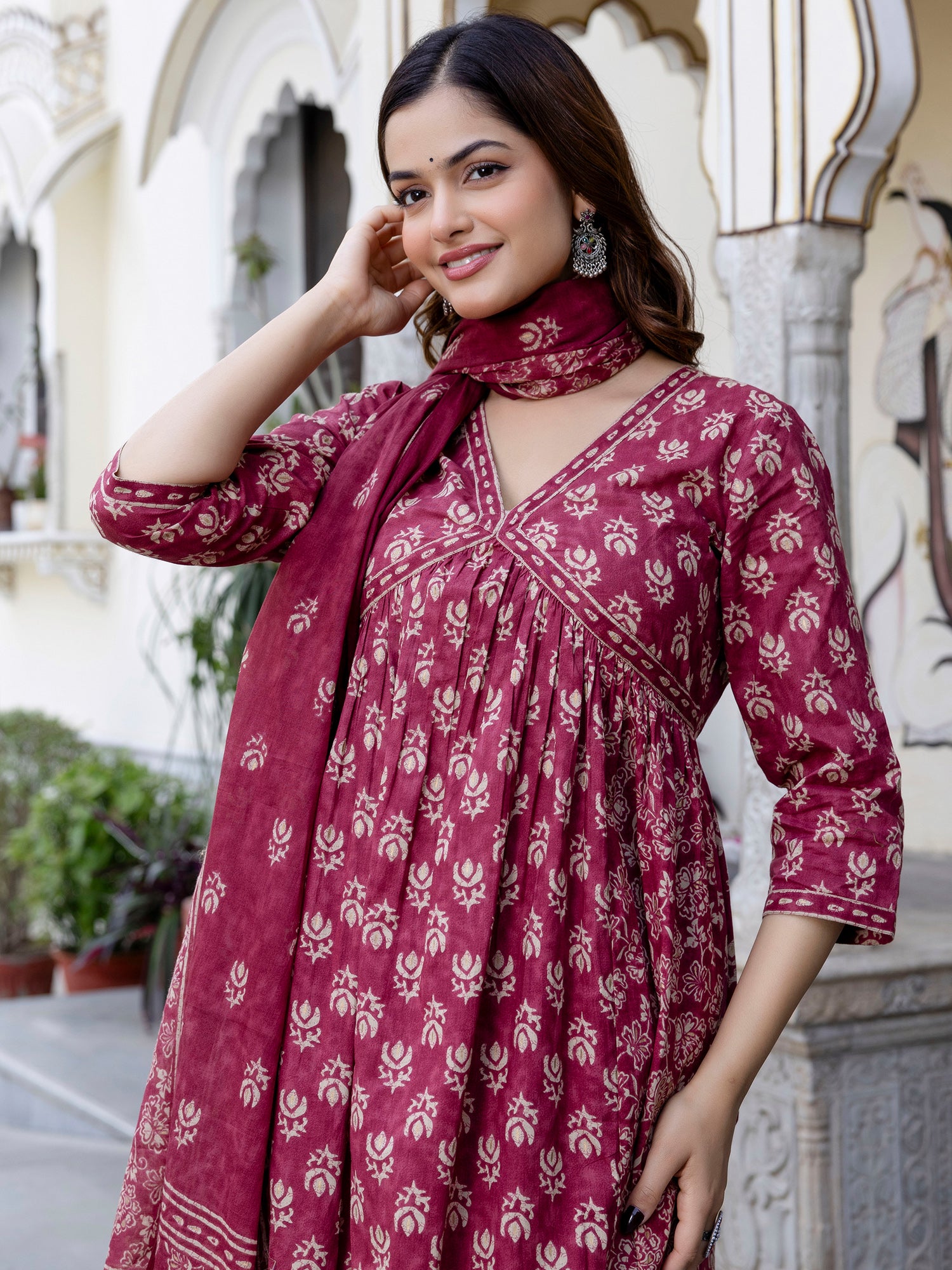 Pink Kurta Sets  For women,indo era, indoera, kurta set for women, women kurta set, women suit, summer wear for women, cotton suit set, women cotton kurta, cotton kurta with dupatta
