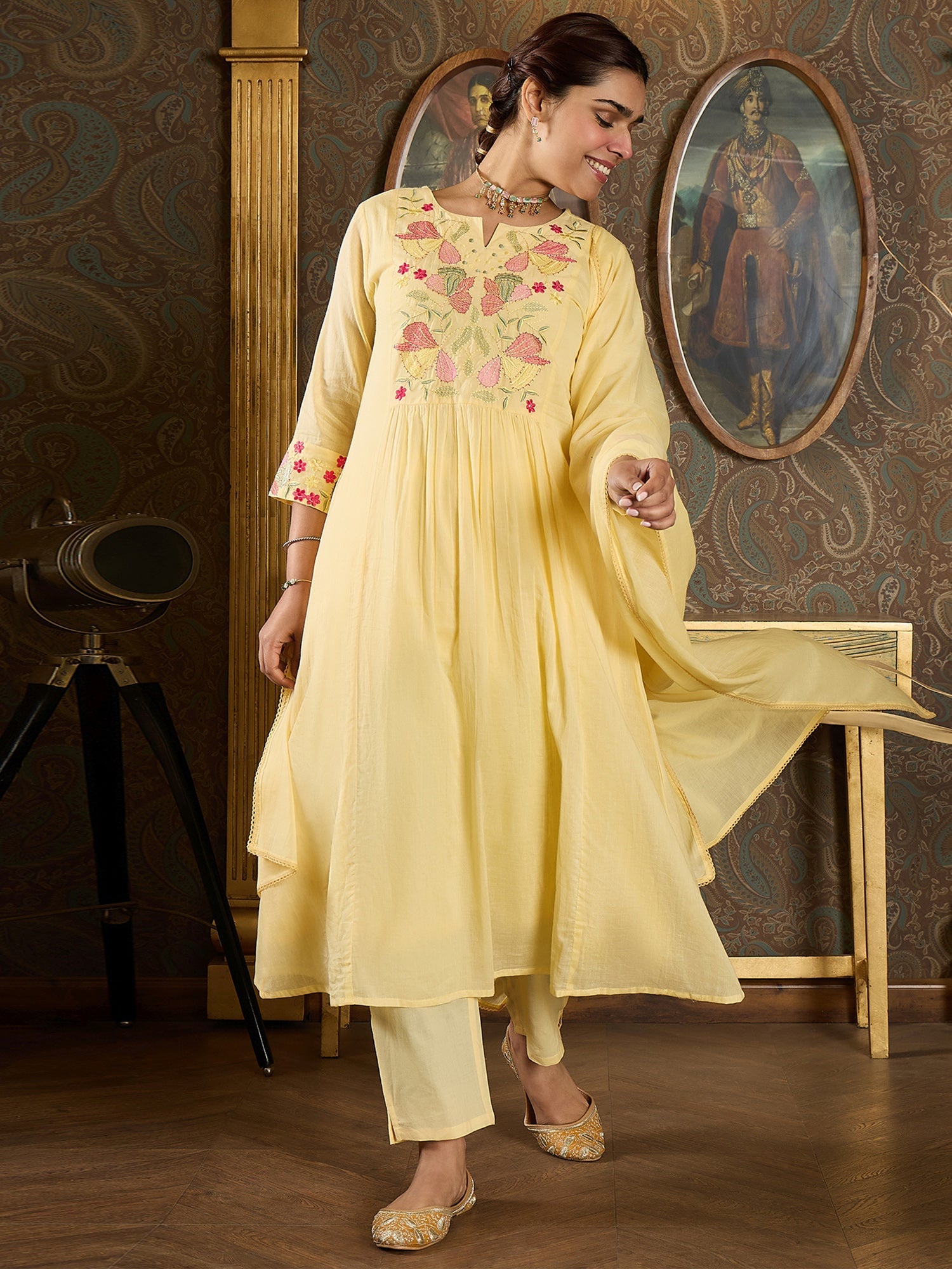 indo era, indo era kurta set, indo era suit, Kurta Set, Kurta set for women, cotton kurta set, indo era kurta set for women, Anarkali Kurta Set, Palazzo Kurta Set, Sleeveless Kurta, Embroidered Kurta, New Arrivals, Work wear, Dress, Best seller, Heeramandi dress, Summer sale, Summer suit, Wedding collection, Special offer, plus size, Spring summer, party wear, Summer Special, Printed Kurta, wedding wear, outfit ideas, Straight Kurta, Cotton Outfit, A line dress, dress for women,Yellow kurta set