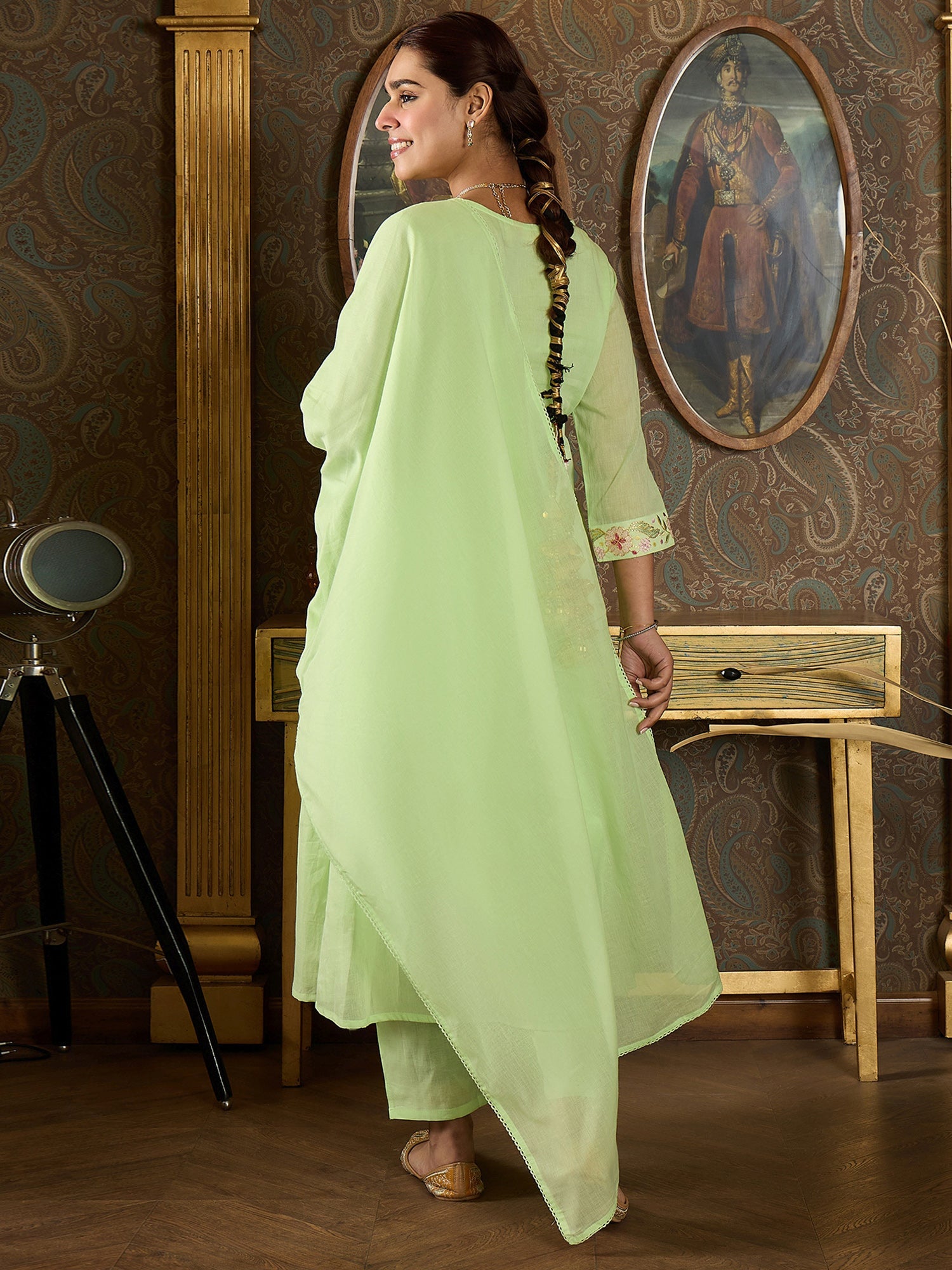 indo era, indo era kurta set, indo era suit, Kurta Set, Kurta set for women, cotton kurta set, indo era kurta set for women, Anarkali Kurta Set, Palazzo Kurta Set, Sleeveless Kurta, Embroidered Kurta, New Arrivals, Work wear, Dress, Best seller, Heeramandi dress, Summer sale, Summer suit, Wedding collection, Special offer, plus size, Spring summer, party wear, Summer Special, Printed Kurta, wedding wear, outfit ideas, Straight Kurta, Cotton Outfit, A line dress, dress for women,Green kurta set