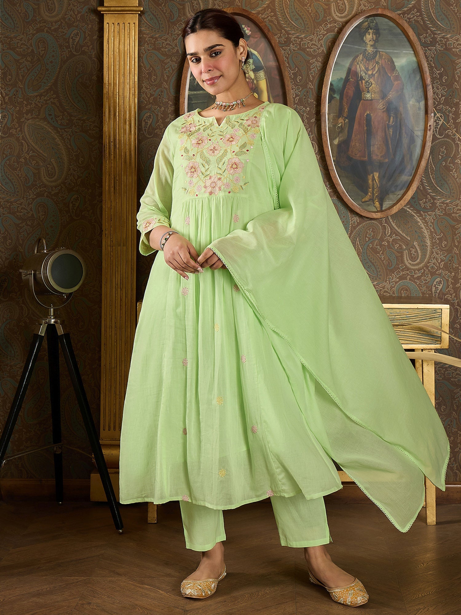 indo era, indo era kurta set, indo era suit, Kurta Set, Kurta set for women, cotton kurta set, indo era kurta set for women, Anarkali Kurta Set, Palazzo Kurta Set, Sleeveless Kurta, Embroidered Kurta, New Arrivals, Work wear, Dress, Best seller, Heeramandi dress, Summer sale, Summer suit, Wedding collection, Special offer, plus size, Spring summer, party wear, Summer Special, Printed Kurta, wedding wear, outfit ideas, Straight Kurta, Cotton Outfit, A line dress, dress for women,Green kurta set