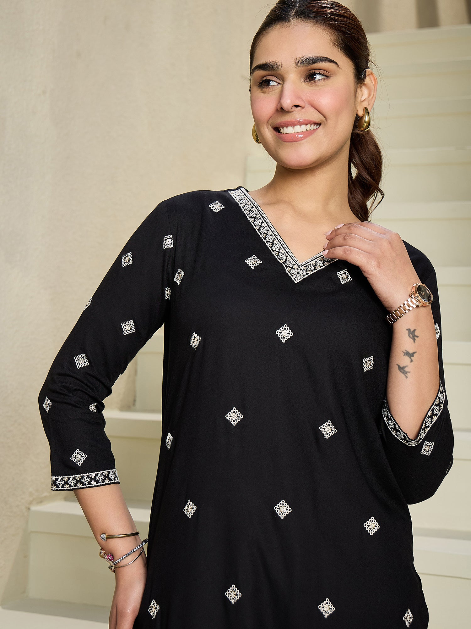 indo era, indoera, indo era kurta, heeramandi dress, heeramandi, dress for women, kurta for women, kurtaset for women, indo era kurta set, indo era suit, anarkali kurta, salwar suit, sharara set, cotton kurta, dress for women, kurta for women, birthday dress for women, gown for women, formal dress for women, party wear for women, summer dress, female kurti, cotton dress for women, kurta with dupatta, dressing style, casual look, new arrival for women, Black kurta