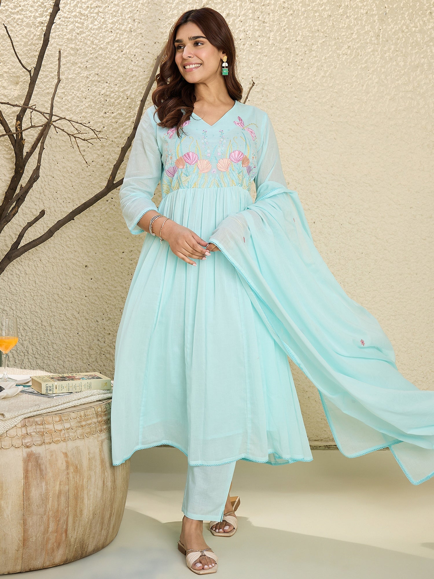 indo era, indo era kurta set, indo era suit, Kurta Set, Kurta set for women, cotton kurta set, indo era kurta set for women, Anarkali Kurta Set, Palazzo Kurta Set, Sleeveless Kurta, Embroidered Kurta, New Arrivals, Work wear, Dress, Best seller, Heeramandi dress, Summer sale, Summer suit, Wedding collection, Special offer, plus size, Spring summer, party wear, Summer Special, Printed Kurta, wedding wear, outfit ideas, Straight Kurta, Cotton Outfit, A line dress, dress for women,Blue kurta set
