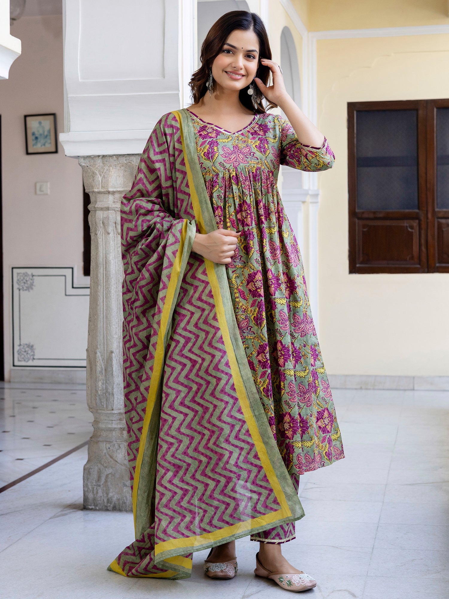 Grey Kurta Sets  For women,indo era, indoera, kurta set for women, women kurta set, women suit, summer wear for women, festive suit for women, mother's day outfit, dress for mother, mother's day special, kurta set for women, kurta for women, kurta trouser and dupatta