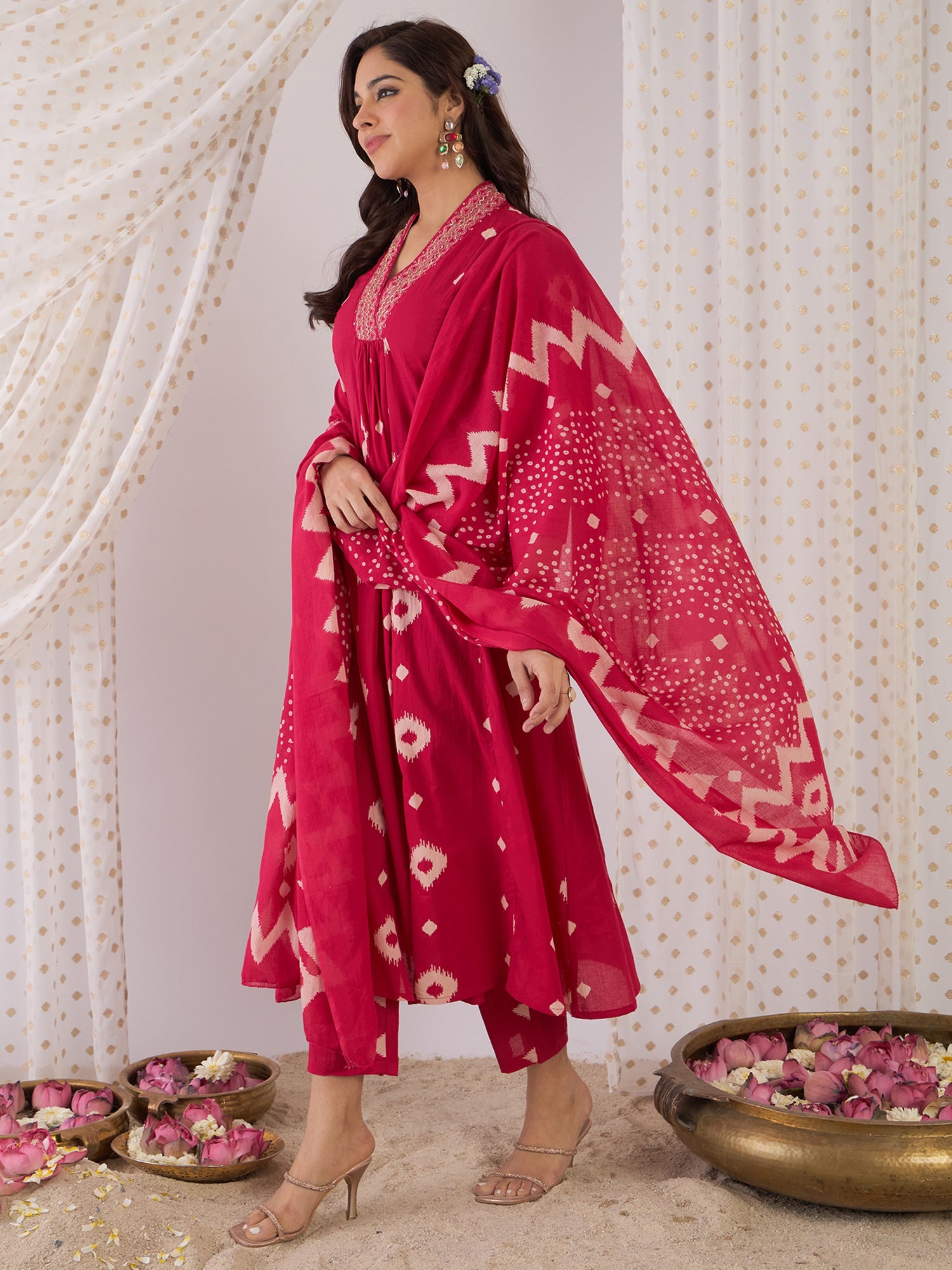 indo era, indo era kurta set, indo era suit, Kurta Set, Kurta set for women, cotton kurta set, indo era kurta set for women, Anarkali Kurta Set, Palazzo Kurta Set, Sleeveless Kurta, Embroidered Kurta, New Arrivals, Work wear, Dress, Best seller, Heeramandi dress, Summer sale, Summer suit, Wedding collection, Special offer, plus size, Spring summer, party wear, Summer Special, Printed Kurta, wedding wear, outfit ideas, Straight Kurta, Cotton Outfit, A line dress, dress for women,Pink kurta set