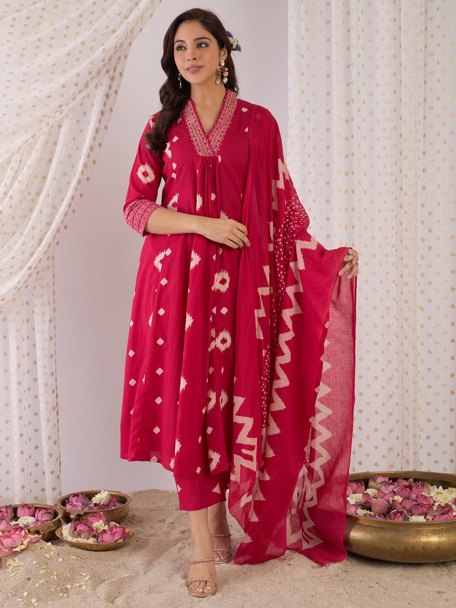 indo era, indo era kurta set, indo era suit, Kurta Set, Kurta set for women, cotton kurta set, indo era kurta set for women, Anarkali Kurta Set, Palazzo Kurta Set, Sleeveless Kurta, Embroidered Kurta, New Arrivals, Work wear, Dress, Best seller, Heeramandi dress, Summer sale, Summer suit, Wedding collection, Special offer, plus size, Spring summer, party wear, Summer Special, Printed Kurta, wedding wear, outfit ideas, Straight Kurta, Cotton Outfit, A line dress, dress for women,Pink kurta set
