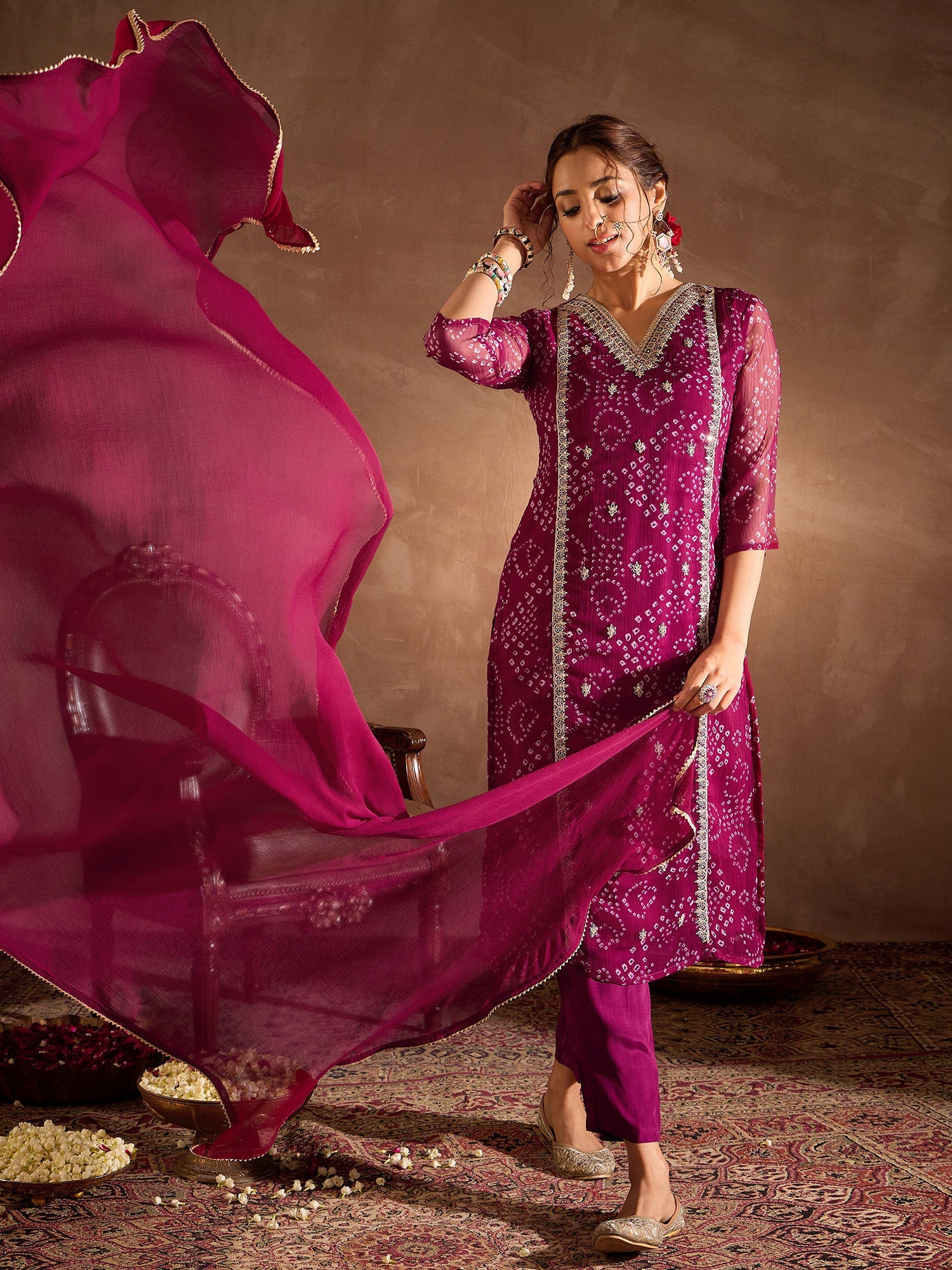 indo era, suit, kurta set for women, indo era kurta, kurta sets for ladies, summer dresses for women, 3 piece suit, cotton kurta set for women, new arrivals, women kurti plazo set, women in suit, kurta suit, floral kurta, short suit, spring summer, Burgundy suit