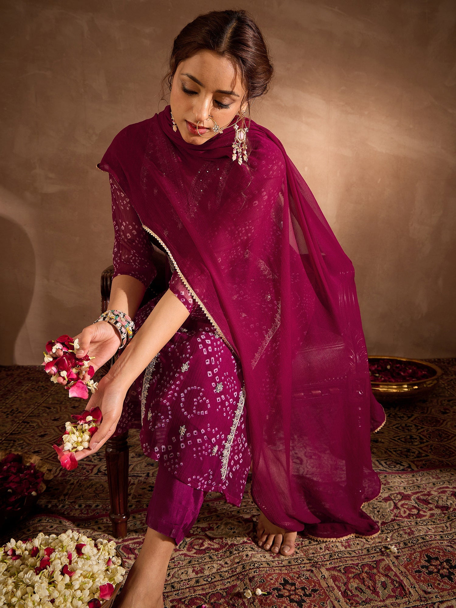 indo era, suit, kurta set for women, indo era kurta, kurta sets for ladies, summer dresses for women, 3 piece suit, cotton kurta set for women, new arrivals, women kurti plazo set, women in suit, kurta suit, floral kurta, short suit, spring summer, Burgundy suit
