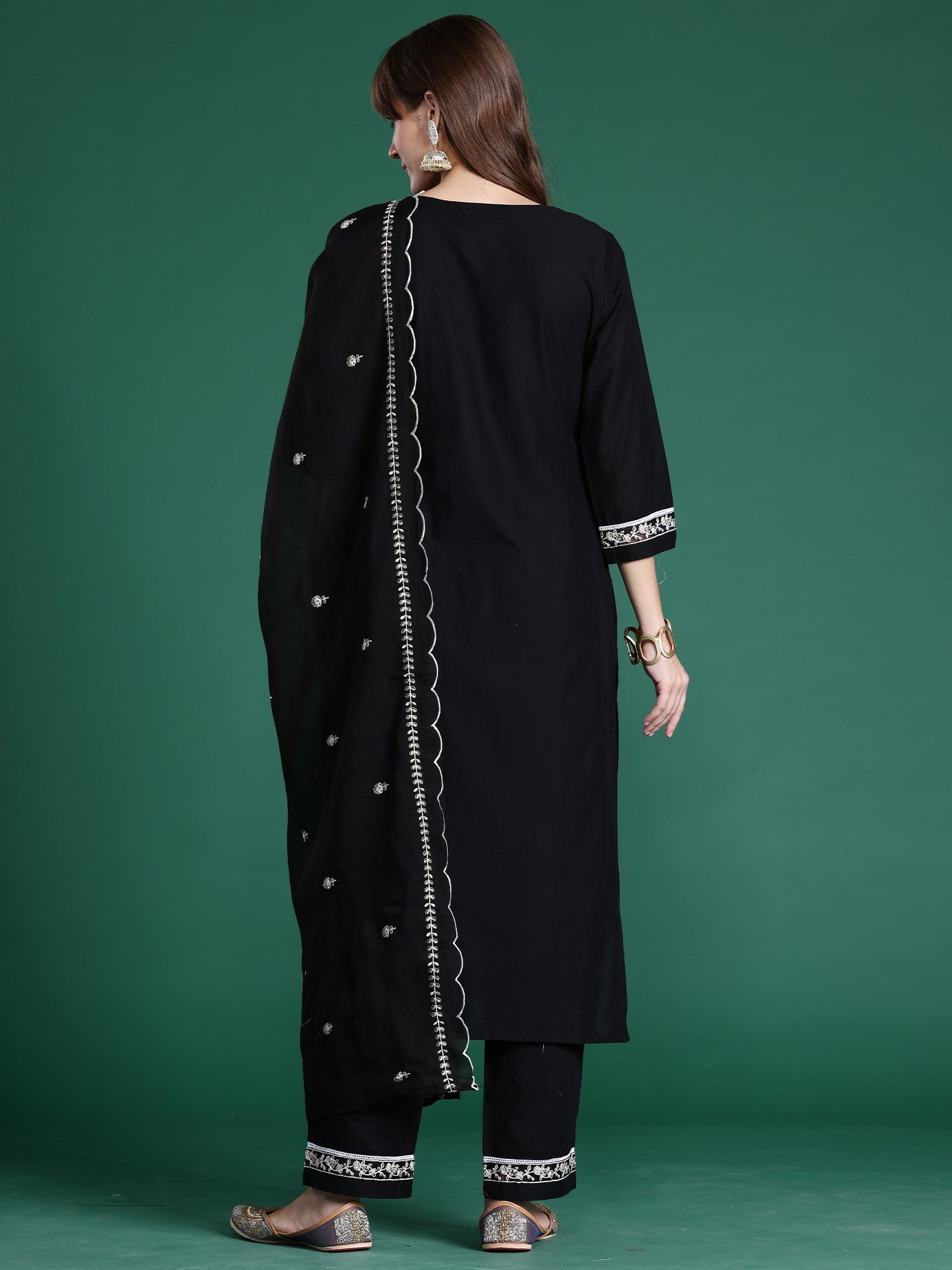 indo era, suit, kurta set for women, indo era kurta, kurta sets for ladies, summer dresses for women, 3 piece suit, cotton kurta set for women, new arrivals, women kurti plazo set, women in suit, kurta suit, floral kurta, short suit, spring summer, Black suit
