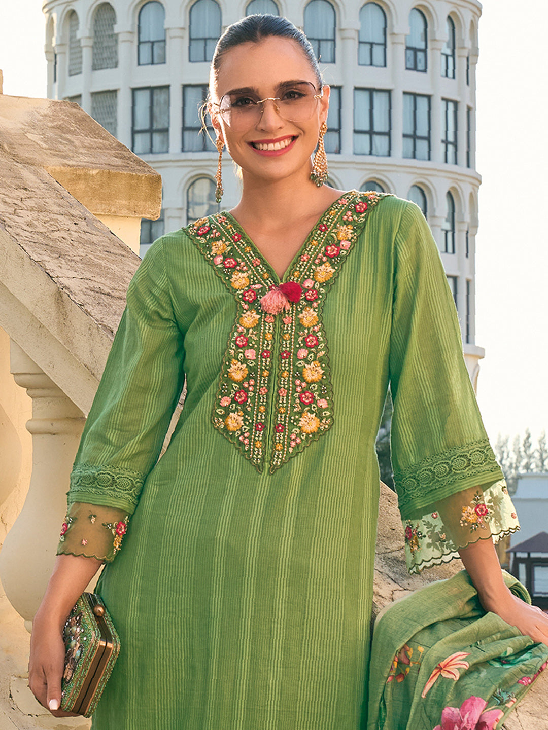 indo era, indoera, indo era kurta, heeramandi dress, heeramandi, dress for women, kurta for women, kurtaset for women, indo era kurta set, indo era suit, anarkali kurta, salwar suit, sharara set, cotton kurta, dress for women, kurta for women, birthday dress for women, gown for women, formal dress for women, party wear for women, summer dress, female kurti, cotton dress for women, kurta with dupatta, dressing style, casual look, new arrival for women, Green suit