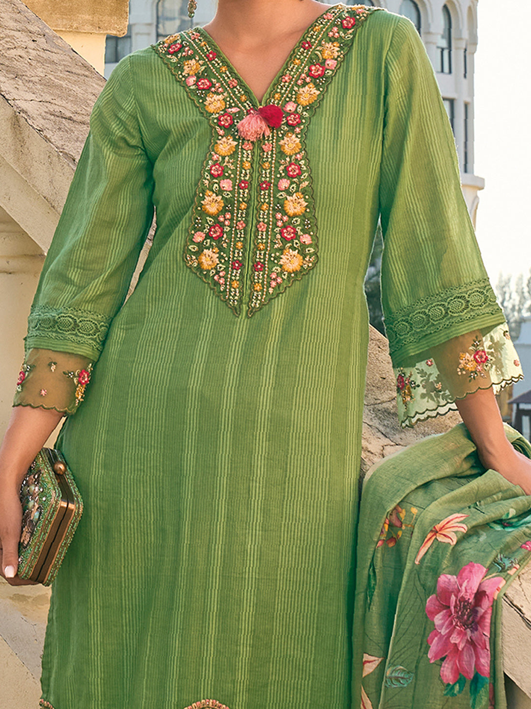 indo era, indoera, indo era kurta, heeramandi dress, heeramandi, dress for women, kurta for women, kurtaset for women, indo era kurta set, indo era suit, anarkali kurta, salwar suit, sharara set, cotton kurta, dress for women, kurta for women, birthday dress for women, gown for women, formal dress for women, party wear for women, summer dress, female kurti, cotton dress for women, kurta with dupatta, dressing style, casual look, new arrival for women, Green suit