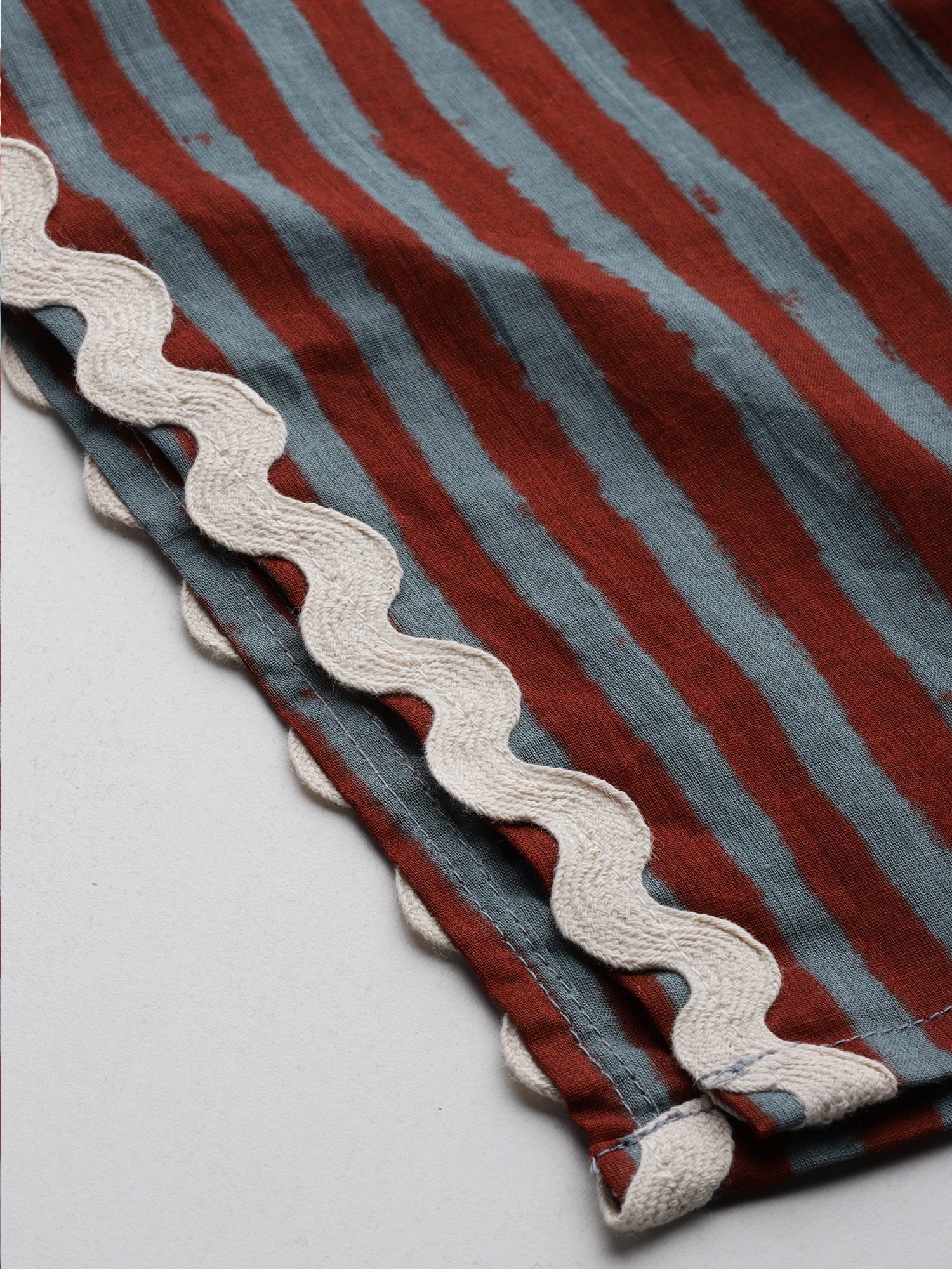 Indo Era Multi Printed Straight Kurta Trousers With Dupatta Set