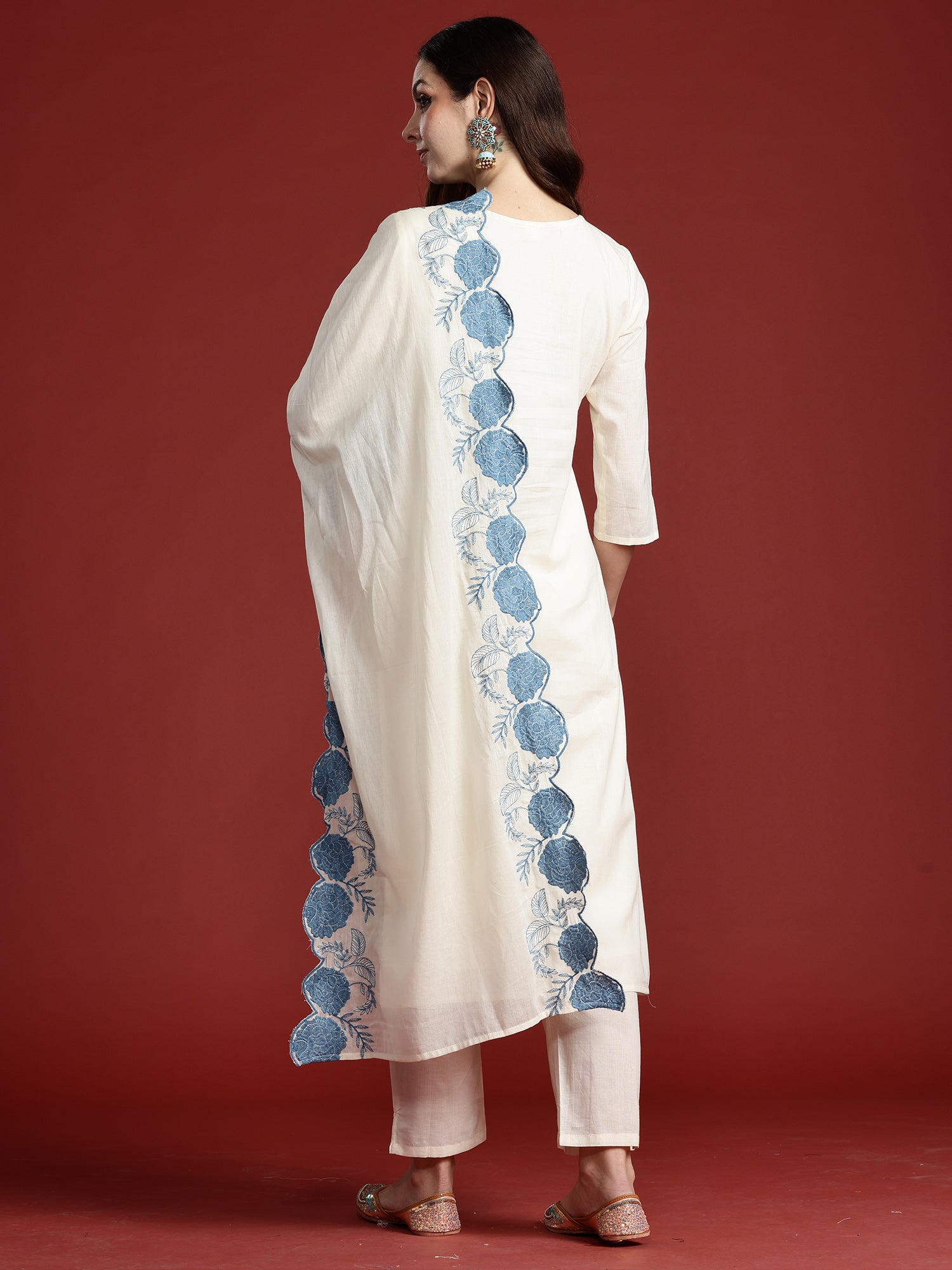 Off White Kurta Sets  For women,indo era, indoera, kurta set for women, women kurta set, women suit, summer wear for women, cotton suit set, women cotton kurta, cotton kurta with dupatta