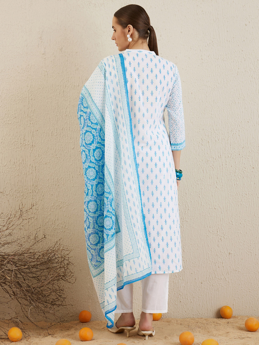 Off White Kurta Sets  For women,indo era, indoera, kurta set for women, women kurta set, women suit, summer wear for women, cotton suit set, women cotton kurta, cotton kurta with dupatta