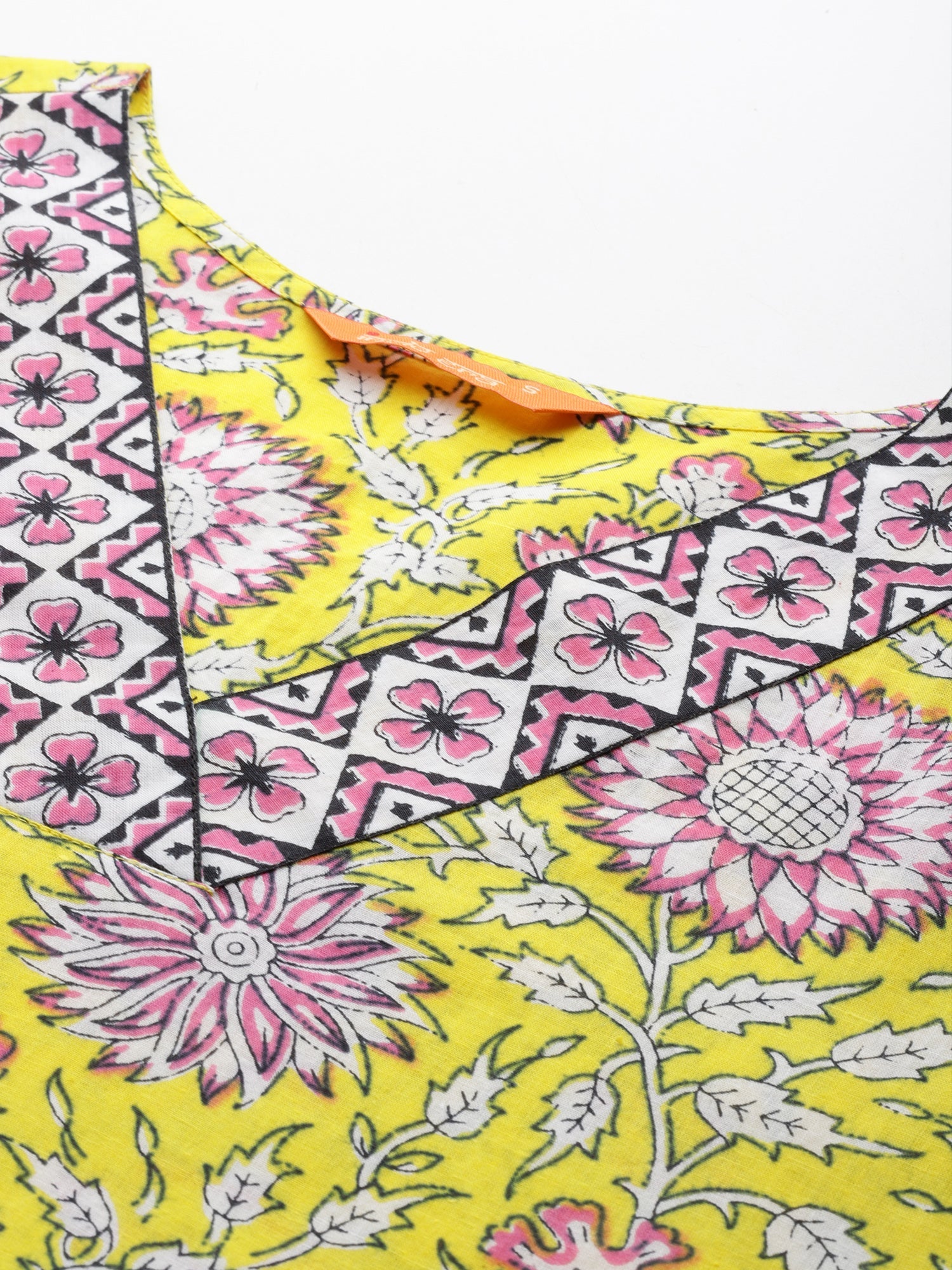indo era, suit, kurta set for women, indo era kurta, kurta sets for ladies, summer dresses for women, 3 piece suit, cotton kurta set for women, new arrivals, women kurti plazo set, women in suit, kurta suit, floral kurta, short suit, spring summer, Yellow suit