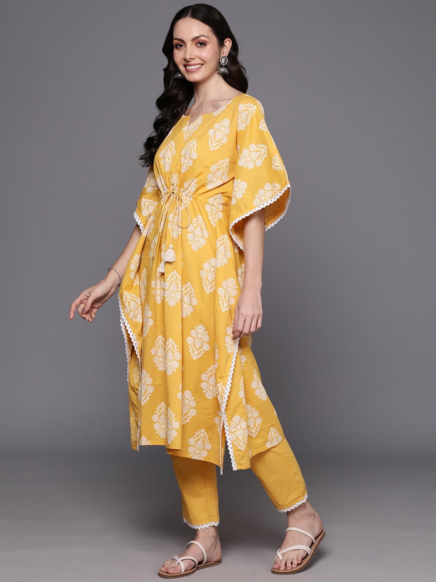 Yellow Kurta Sets  For women,indo era, indoera, kurta set for women, women kurta set, women suit, summer wear for women, cotton suit set, women cotton kurta, cotton kurta with dupatta