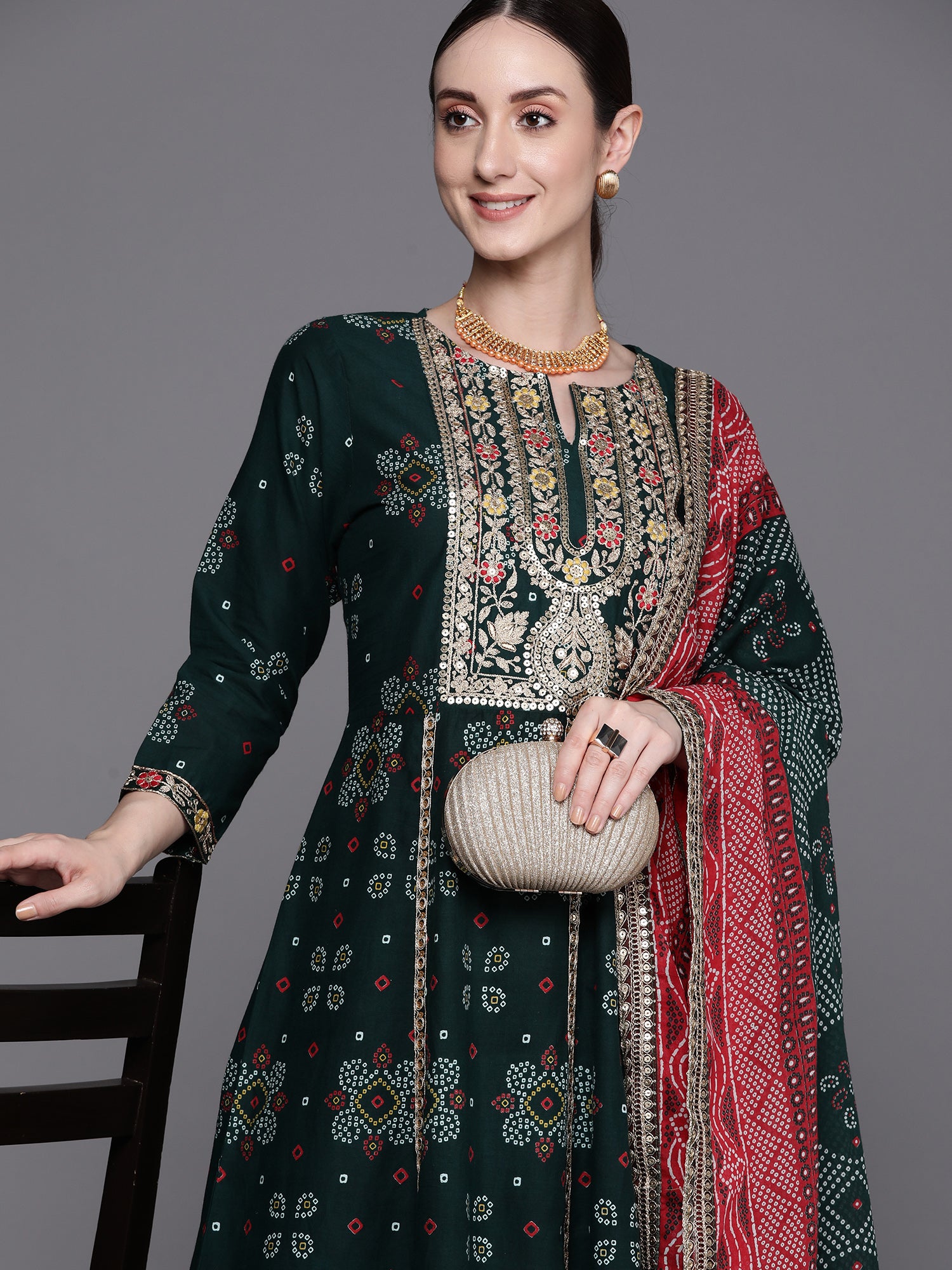 Green Kurta Sets  For women,indo era, indoera, kurta set for women, women kurta set, women suit, summer wear for women, festive suit for women, mother's day outfit, dress for mother, mother's day special, kurta set for women, kurta for women, kurta trouser and dupatta