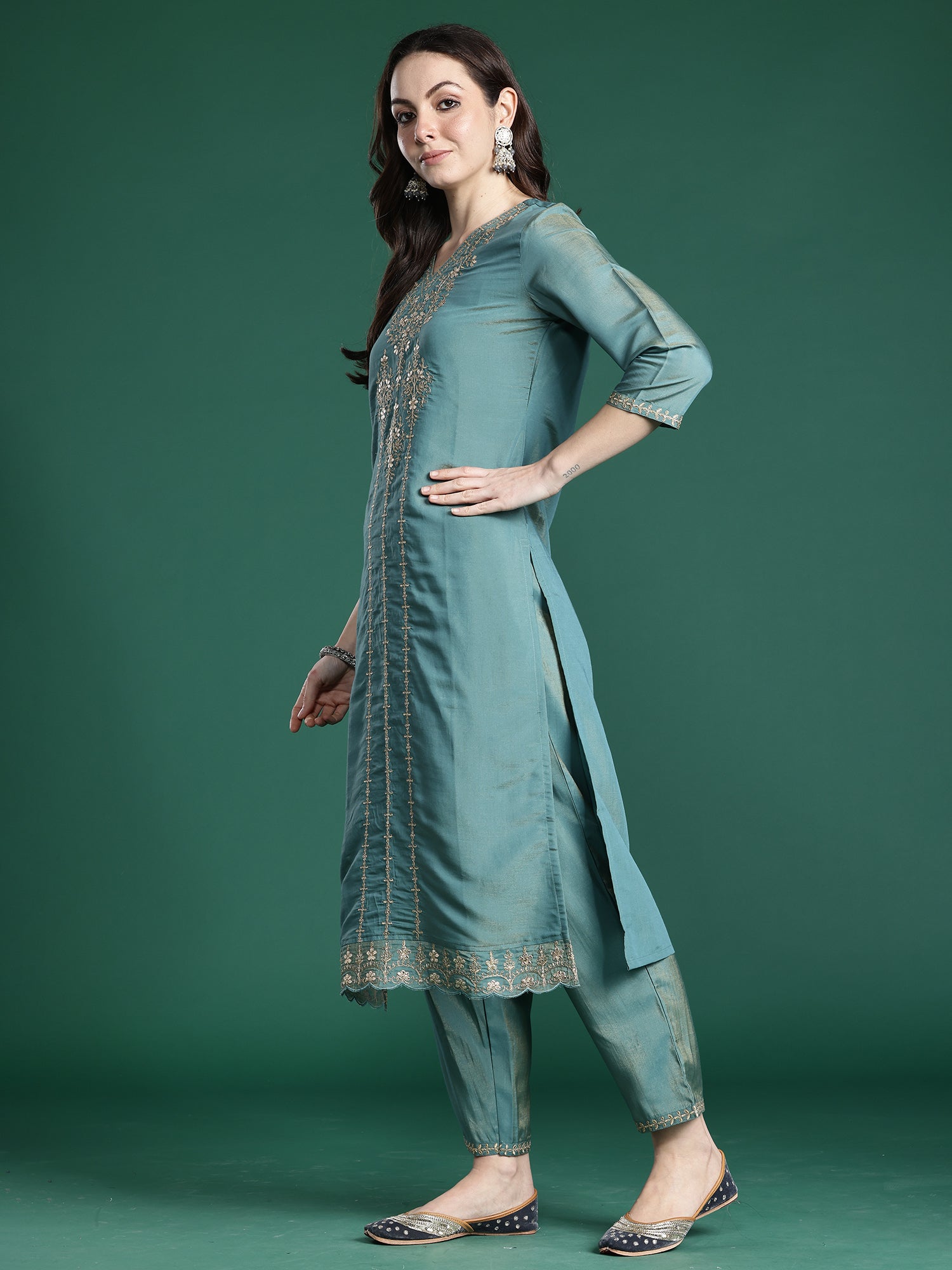 indo era, indo era kurta set, indo era suit, Kurta Set, Kurta set for women, cotton kurta set, indo era kurta set for women, Anarkali Kurta Set, Palazzo Kurta Set, Sleeveless Kurta, Embroidered Kurta, New Arrivals, Work wear, Dress, Best seller, Heeramandi dress, Summer sale, Summer suit, Wedding collection, Special offer, plus size, Spring summer, party wear, Summer Special, Printed Kurta, wedding wear, outfit ideas, Straight Kurta, Cotton Outfit, A line dress, dress for women,Blue kurta set