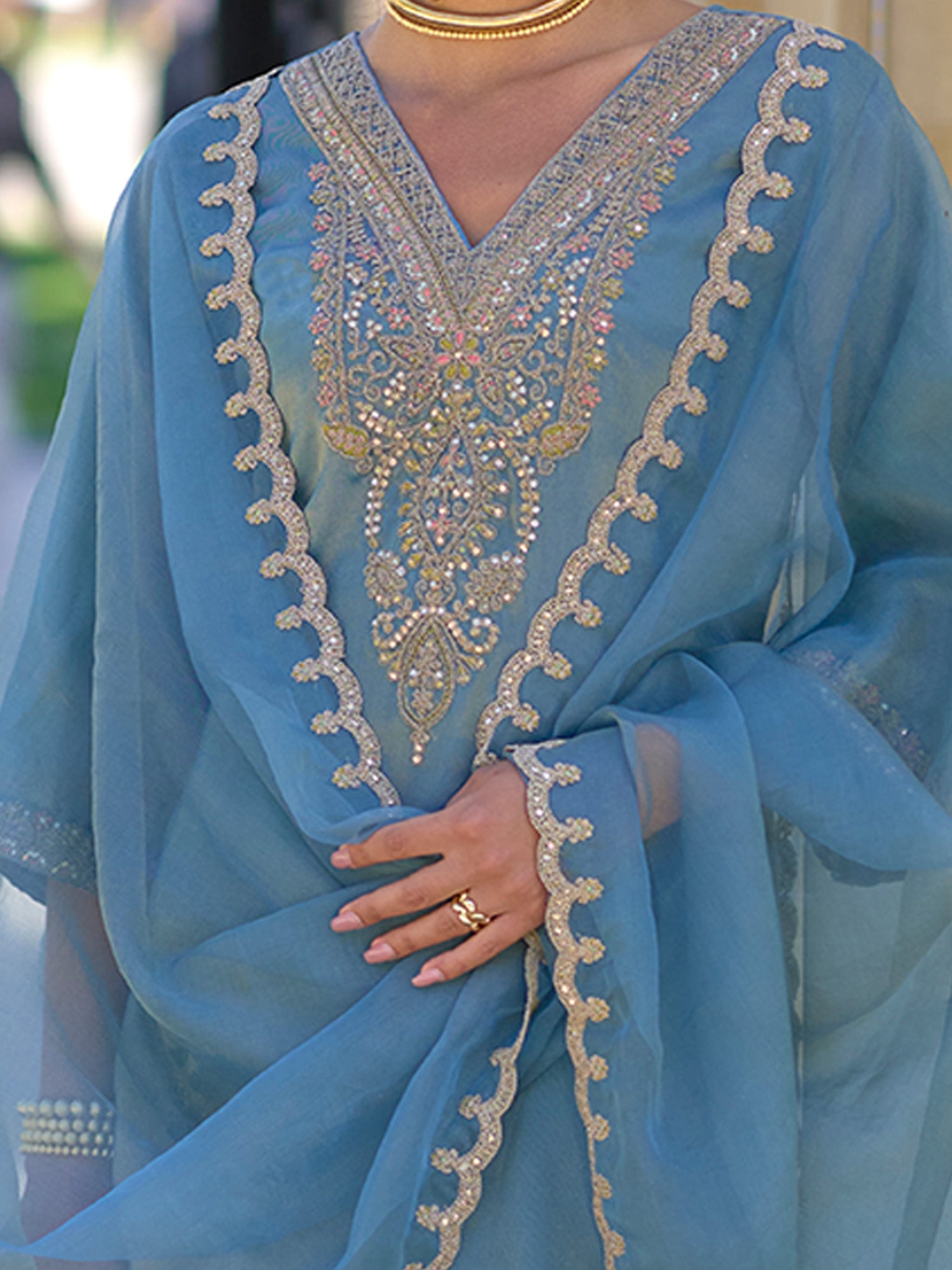 Blue Kurta Sets  For women,indo era, indoera, kurta set for women, women kurta set, women suit, summer wear for women, festive suit for women, mother's day outfit, dress for mother, mother's day special, kurta set for women, kurta for women, kurta trouser and dupatta