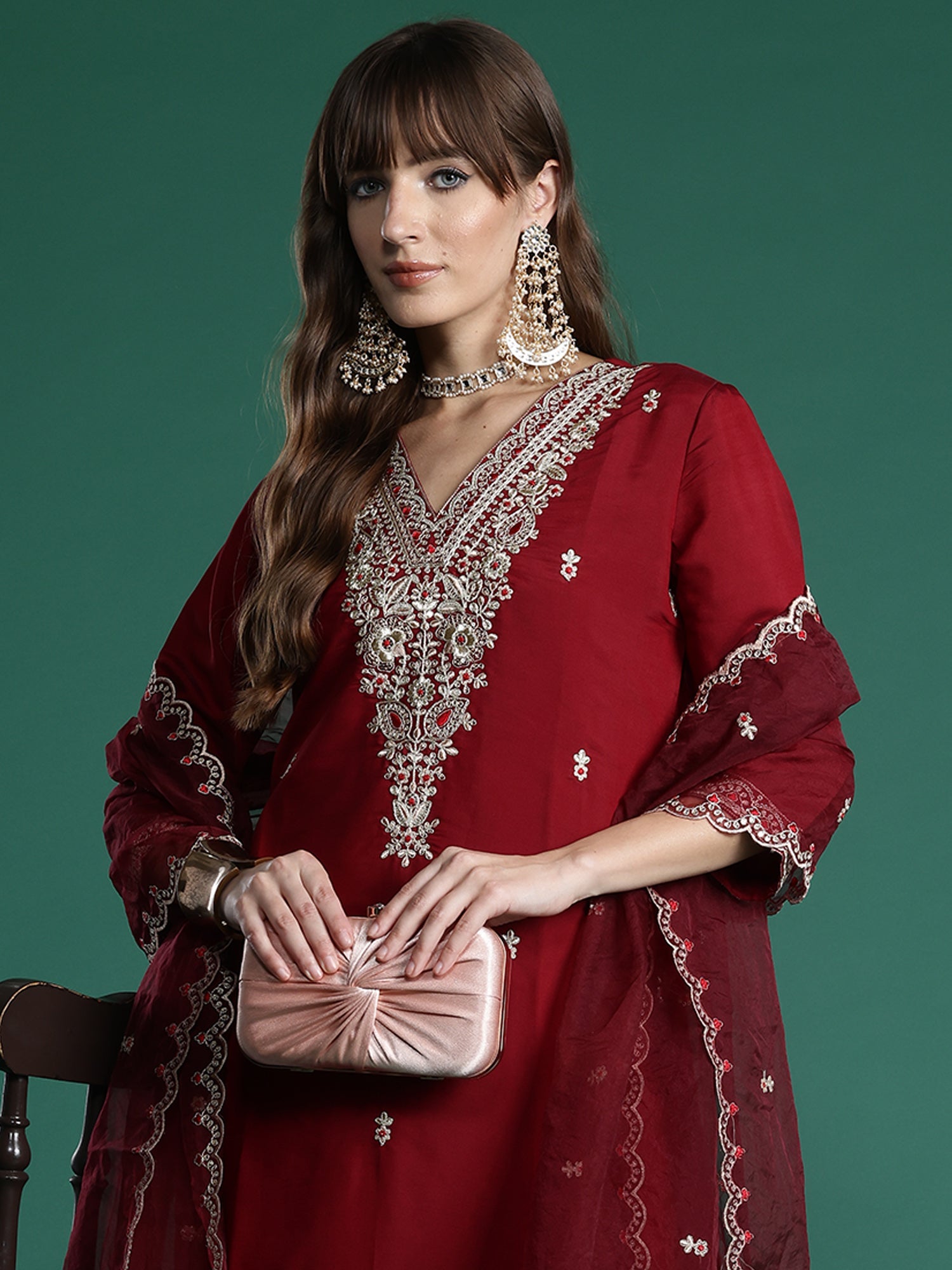 indo era, suit, kurta set for women, indo era kurta, kurta sets for ladies, summer dresses for women, 3 piece suit, cotton kurta set for women, new arrivals, women kurti plazo set, women in suit, kurta suit, floral kurta, short suit, spring summer, Maroon suit