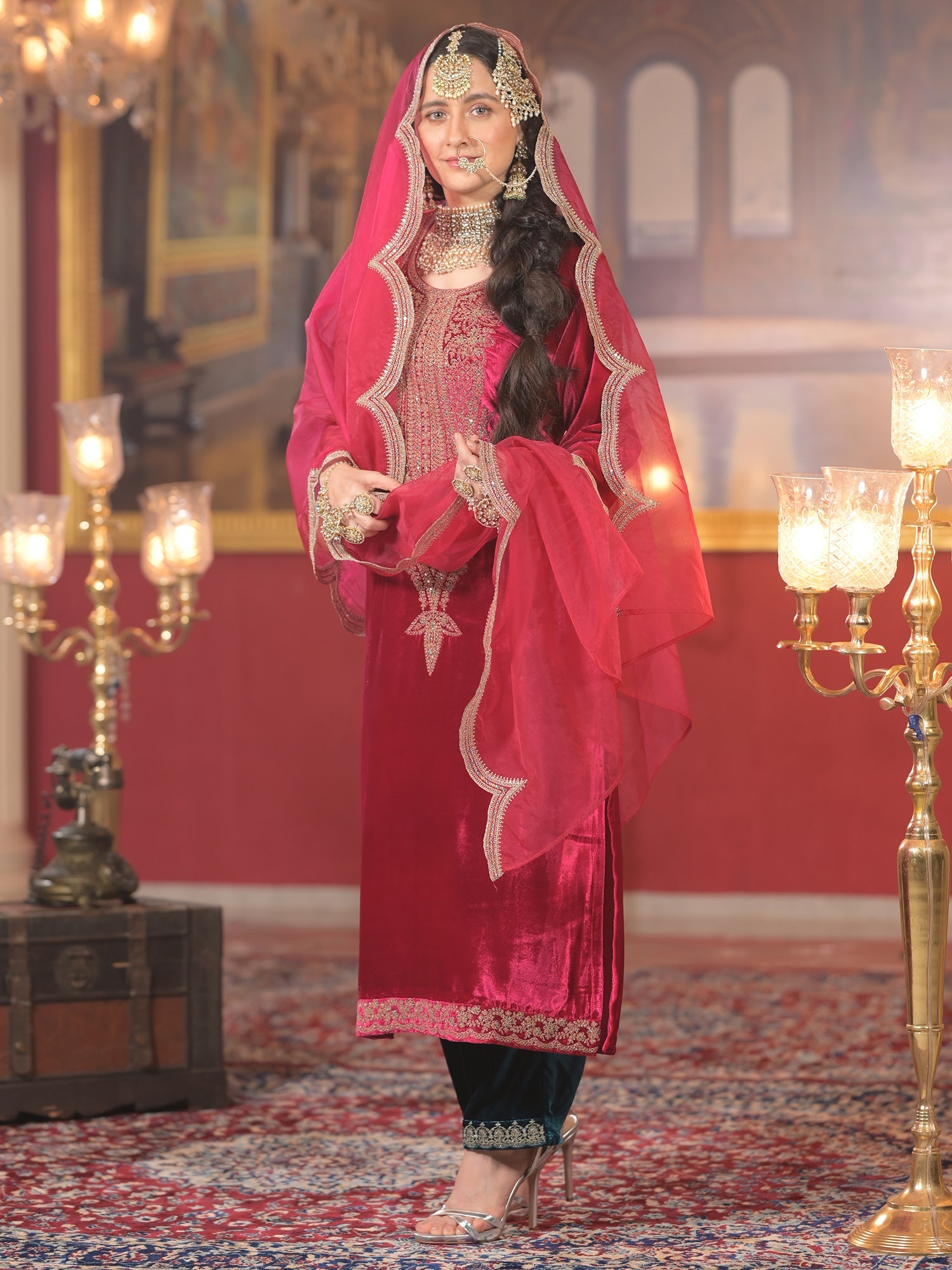 Pink Kurta Sets  For women,indo era, indoera, kurta set for women, women kurta set, women suit, summer wear for women, festive suit for women, mother's day outfit, dress for mother, mother's day special, kurta set for women, kurta for women, kurta trouser and dupatta