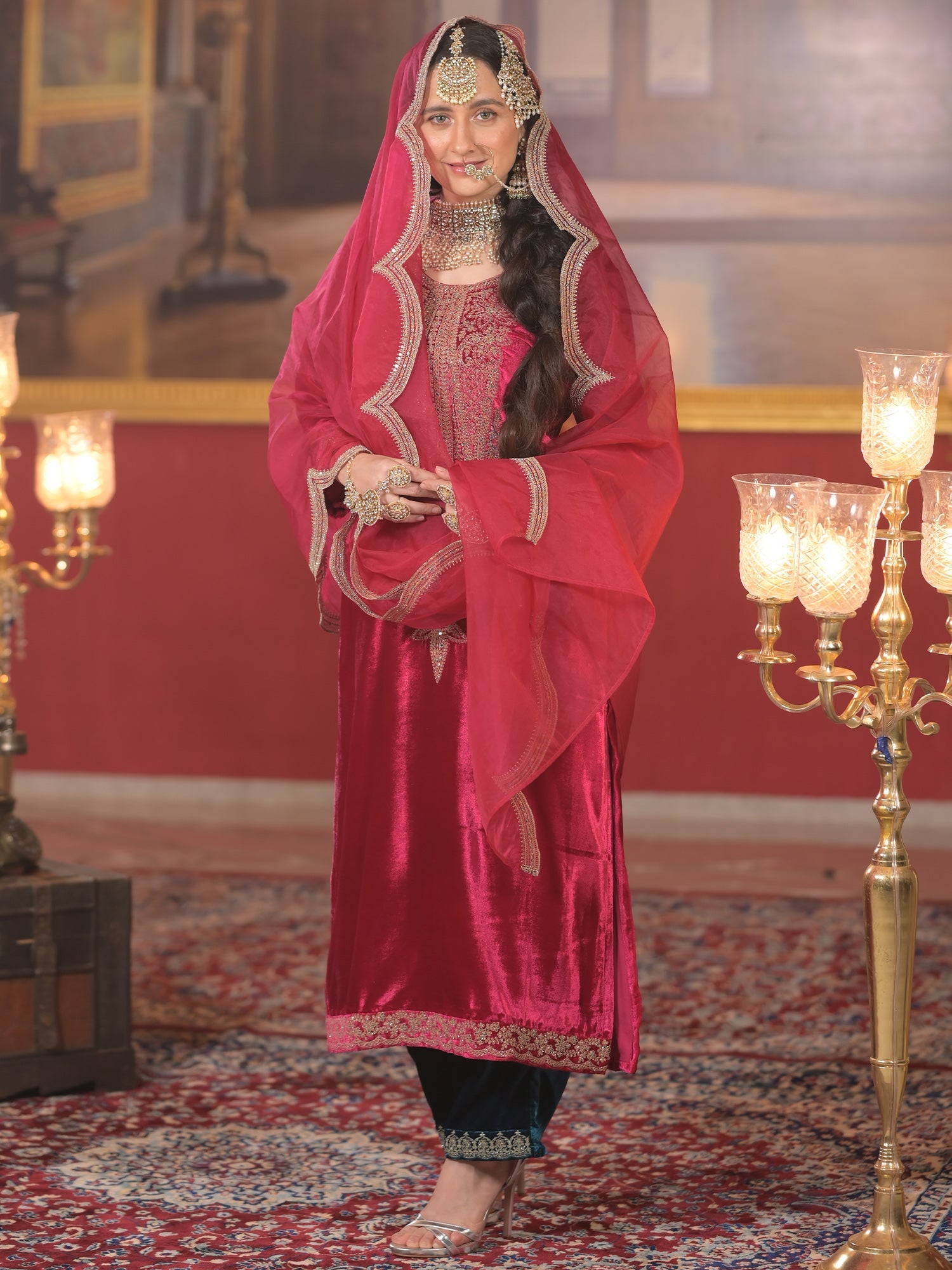 Pink Kurta Sets  For women,indo era, indoera, kurta set for women, women kurta set, women suit, summer wear for women, festive suit for women, mother's day outfit, dress for mother, mother's day special, kurta set for women, kurta for women, kurta trouser and dupatta
