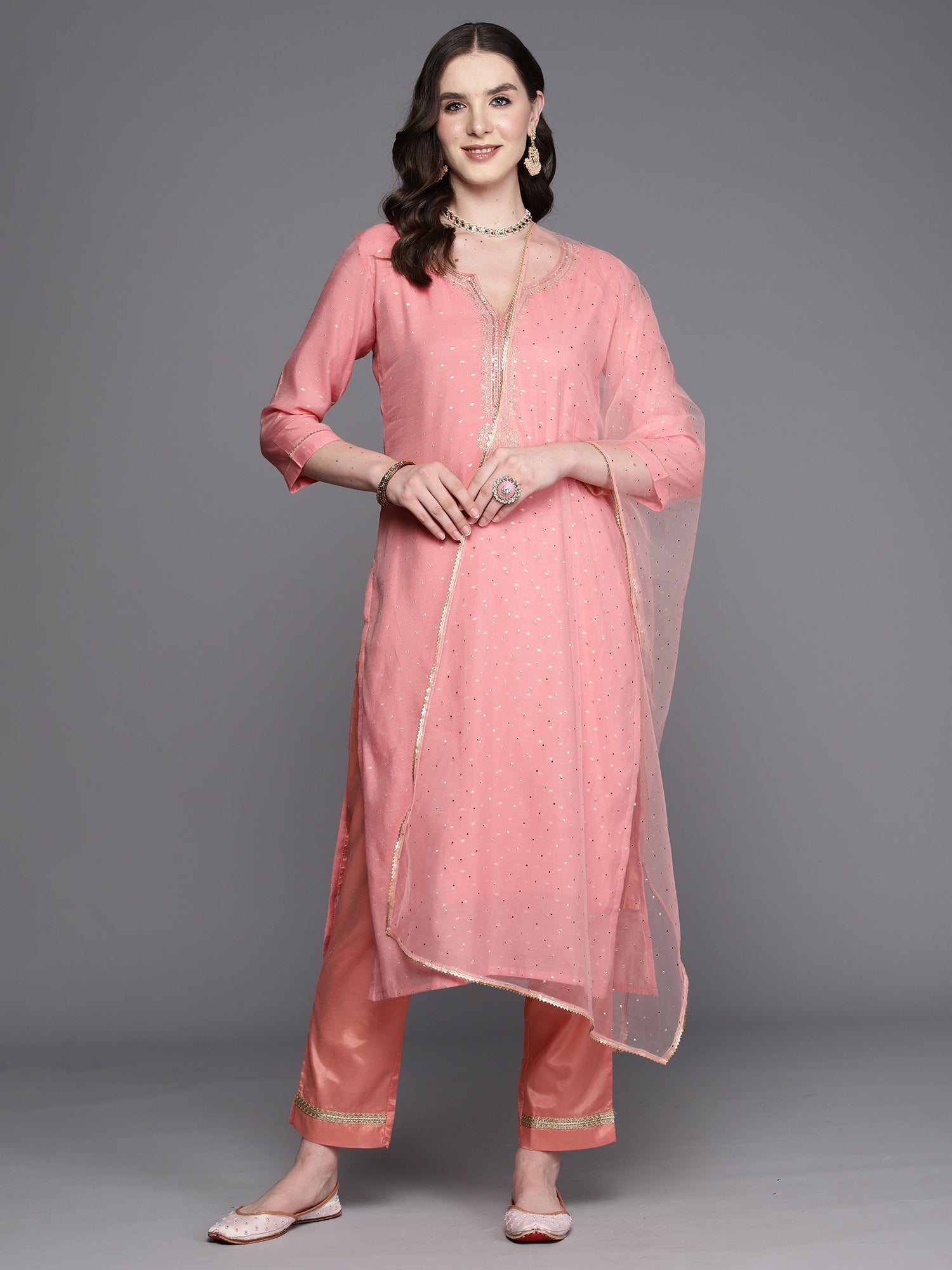 indo era, suit, kurta set for women, indo era kurta, kurta sets for ladies, summer dresses for women, 3 piece suit, cotton kurta set for women, new arrivals, women kurti plazo set, women in suit, kurta suit, floral kurta, short suit, spring summer, Pink suit
