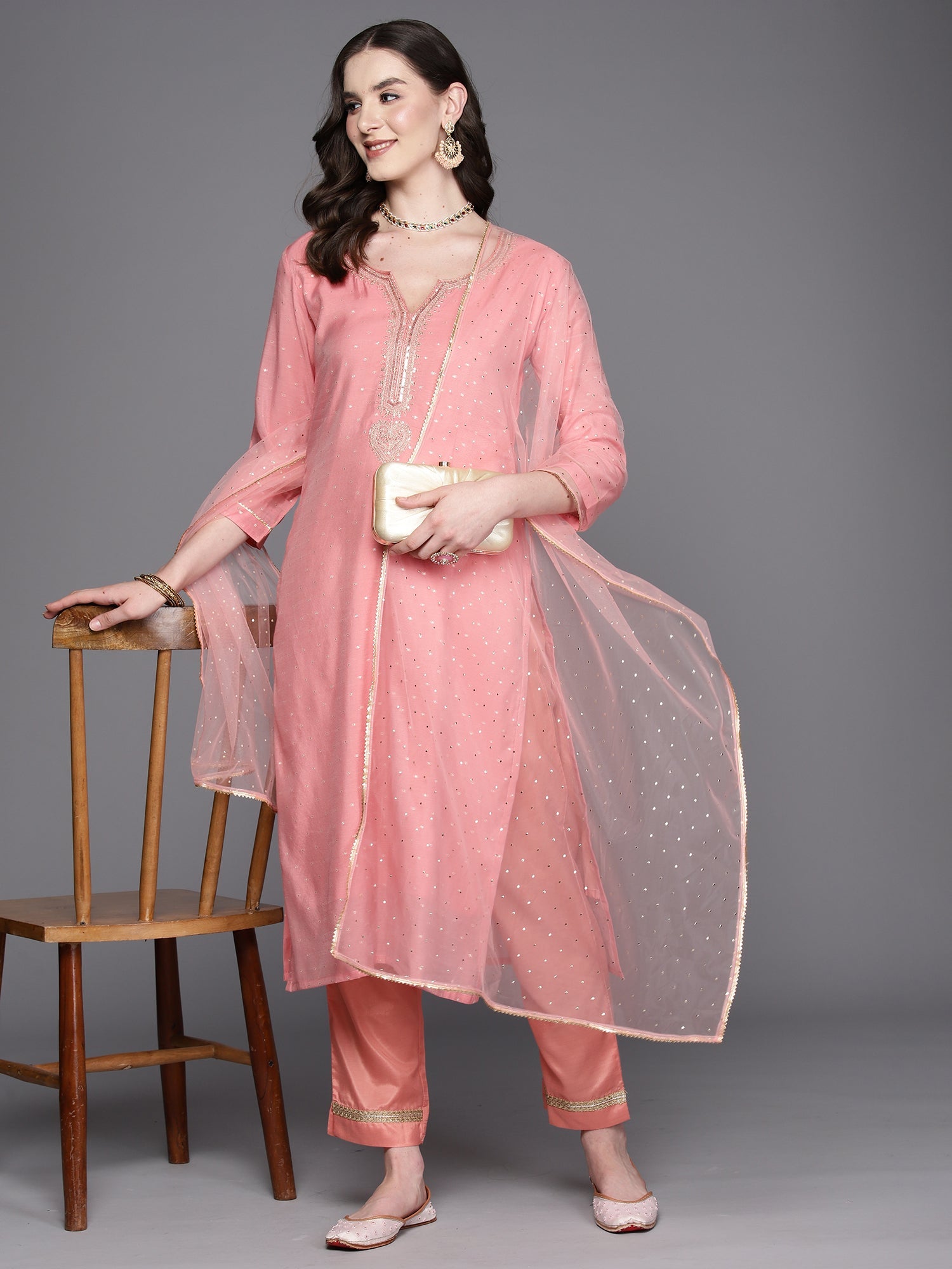 indo era, suit, kurta set for women, indo era kurta, kurta sets for ladies, summer dresses for women, 3 piece suit, cotton kurta set for women, new arrivals, women kurti plazo set, women in suit, kurta suit, floral kurta, short suit, spring summer, Pink suit