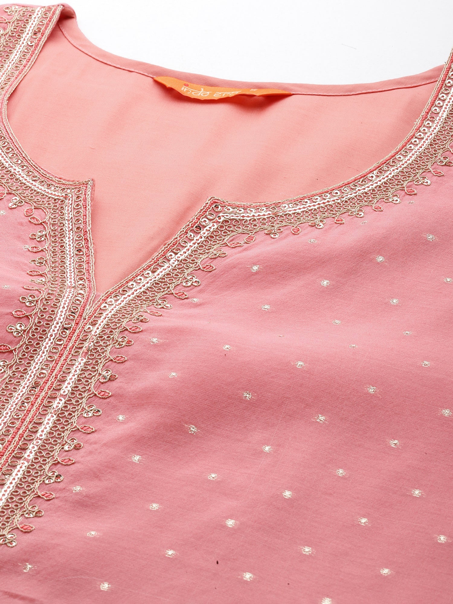 indo era, suit, kurta set for women, indo era kurta, kurta sets for ladies, summer dresses for women, 3 piece suit, cotton kurta set for women, new arrivals, women kurti plazo set, women in suit, kurta suit, floral kurta, short suit, spring summer, Pink suit
