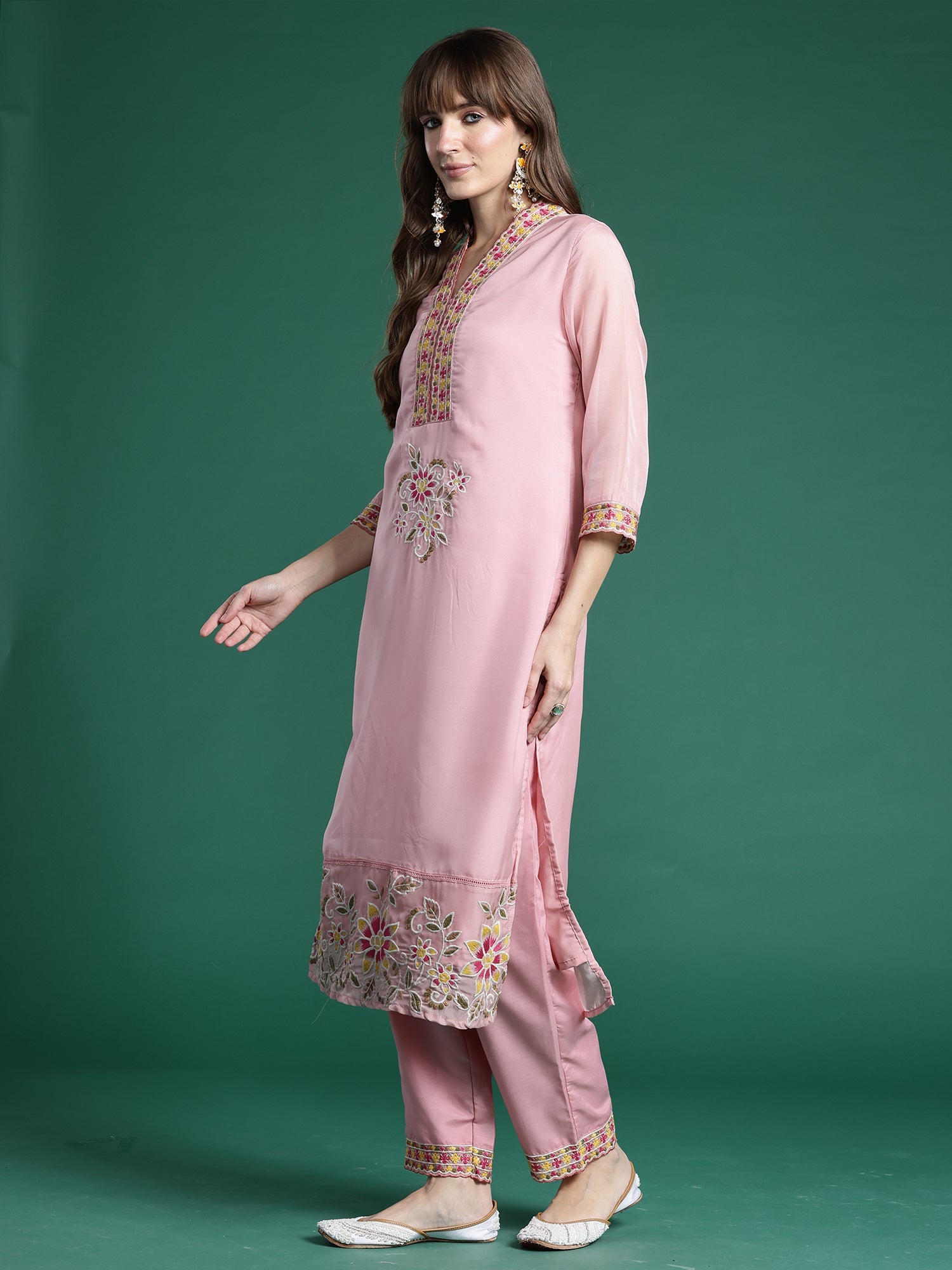 indo era, indo era kurta set, indo era suit, Kurta Set, Kurta set for women, cotton kurta set, indo era kurta set for women, Anarkali Kurta Set, Palazzo Kurta Set, Sleeveless Kurta, Embroidered Kurta, New Arrivals, Work wear, Dress, Best seller, Heeramandi dress, Summer sale, Summer suit, Wedding collection, Special offer, plus size, Spring summer, party wear, Summer Special, Printed Kurta, wedding wear, outfit ideas, Straight Kurta, Cotton Outfit, A line dress, dress for women,Pink kurta set