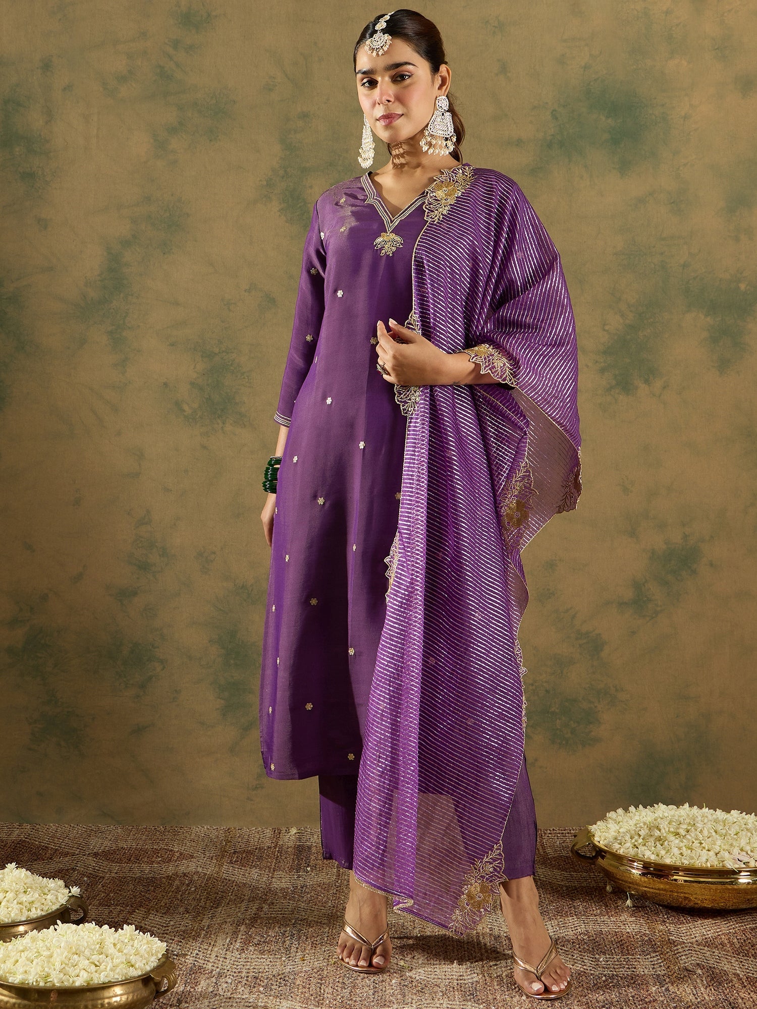 indo era, suit, kurta set for women, indo era kurta, kurta sets for ladies, summer dresses for women, 3 piece suit, cotton kurta set for women, new arrivals, women kurti plazo set, women in suit, kurta suit, floral kurta, short suit, spring summer, Purple suit