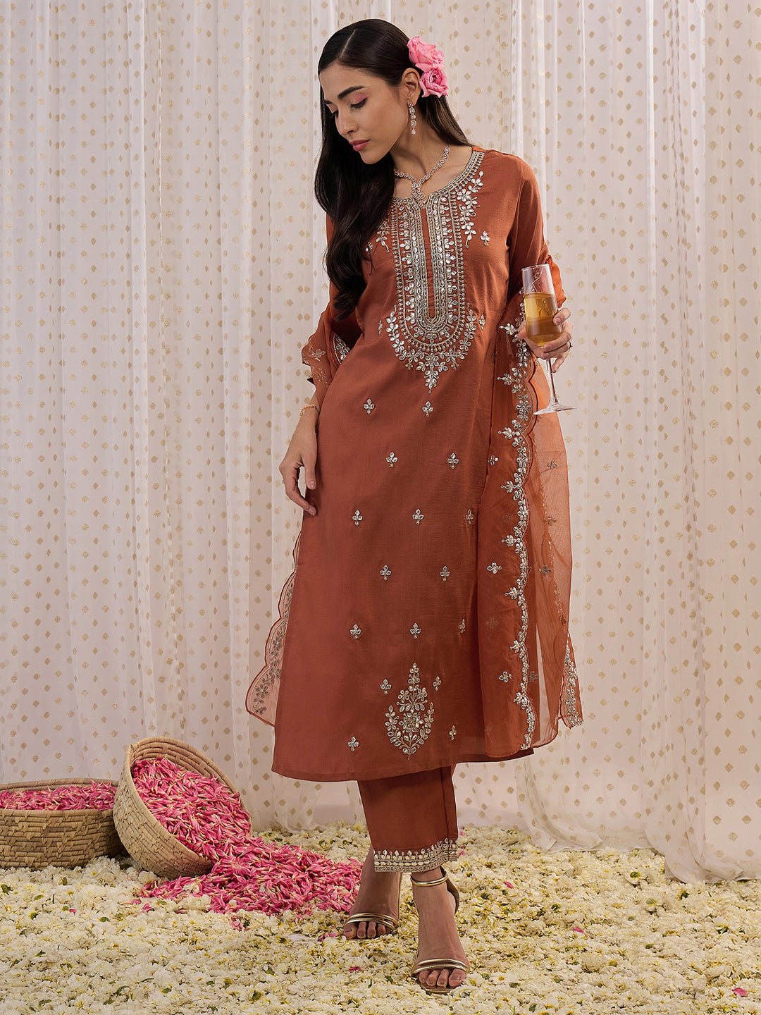 indo era, indoera, indo era kurta, heeramandi dress, heeramandi, dress for women, kurta for women, kurtaset for women, indo era kurta set, indo era suit, anarkali kurta, salwar suit, sharara set, cotton kurta, dress for women, kurta for women, birthday dress for women, gown for women, formal dress for women, party wear for women, summer dress, female kurti, cotton dress for women, kurta with dupatta, dressing style, casual look, new arrival for women, Rust suit