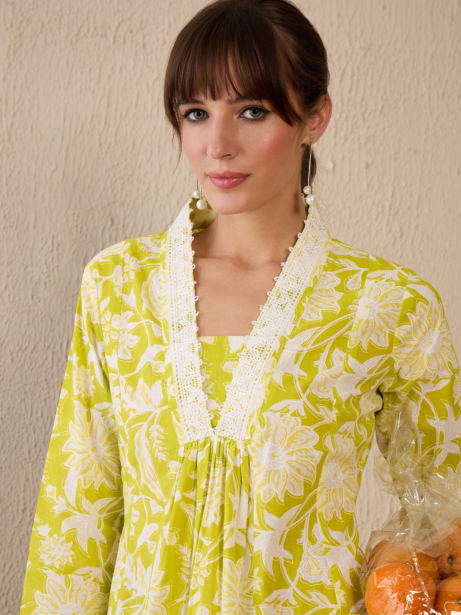 indo era, suit, kurta set for women, indo era kurta, kurta sets for ladies, summer dresses for women, 3 piece suit, cotton kurta set for women, new arrivals, women kurti plazo set, women in suit, kurta suit, floral kurta, short suit, spring summer, Green suit