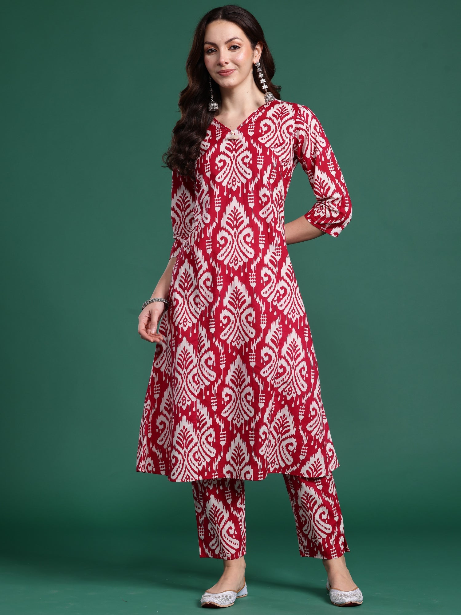 indo era, suit, kurta set for women, indo era kurta, kurta sets for ladies, summer dresses for women, 3 piece suit, cotton kurta set for women, new arrivals, women kurti plazo set, women in suit, kurta suit, floral kurta, short suit, spring summer, Pink suit