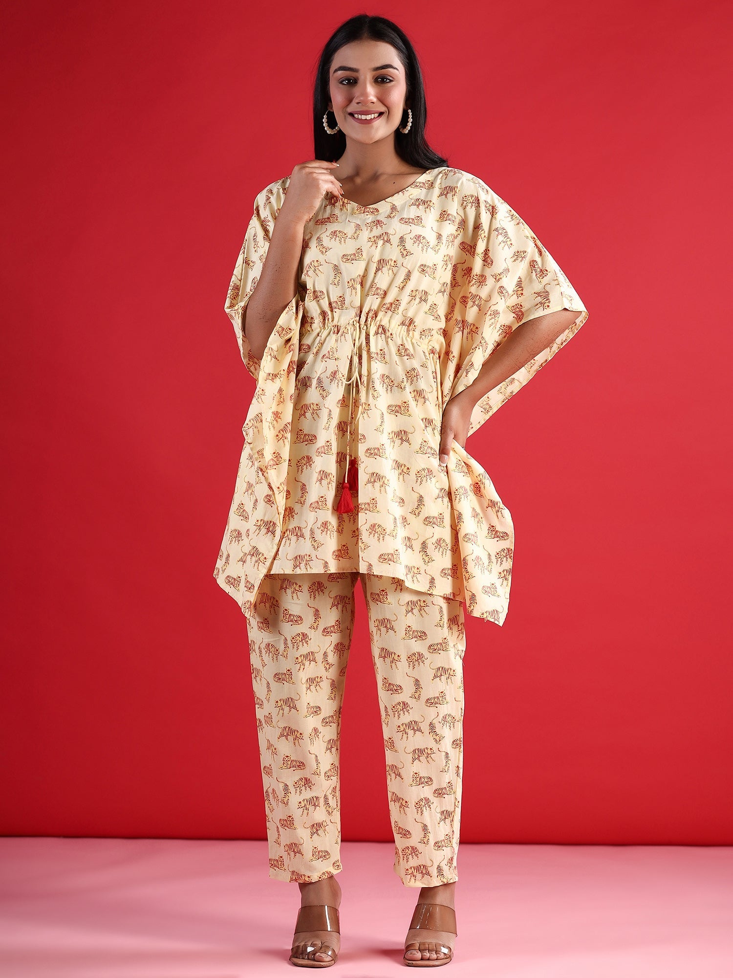 Yellow Co-Ords  For women,indo era, indoera, kurta set for women, women kurta set, women suit, summer wear for women, festive suit for women, mother's day outfit, dress for mother, mother's day special, kurta set for women, kurta for women, kurta trouser and dupatta