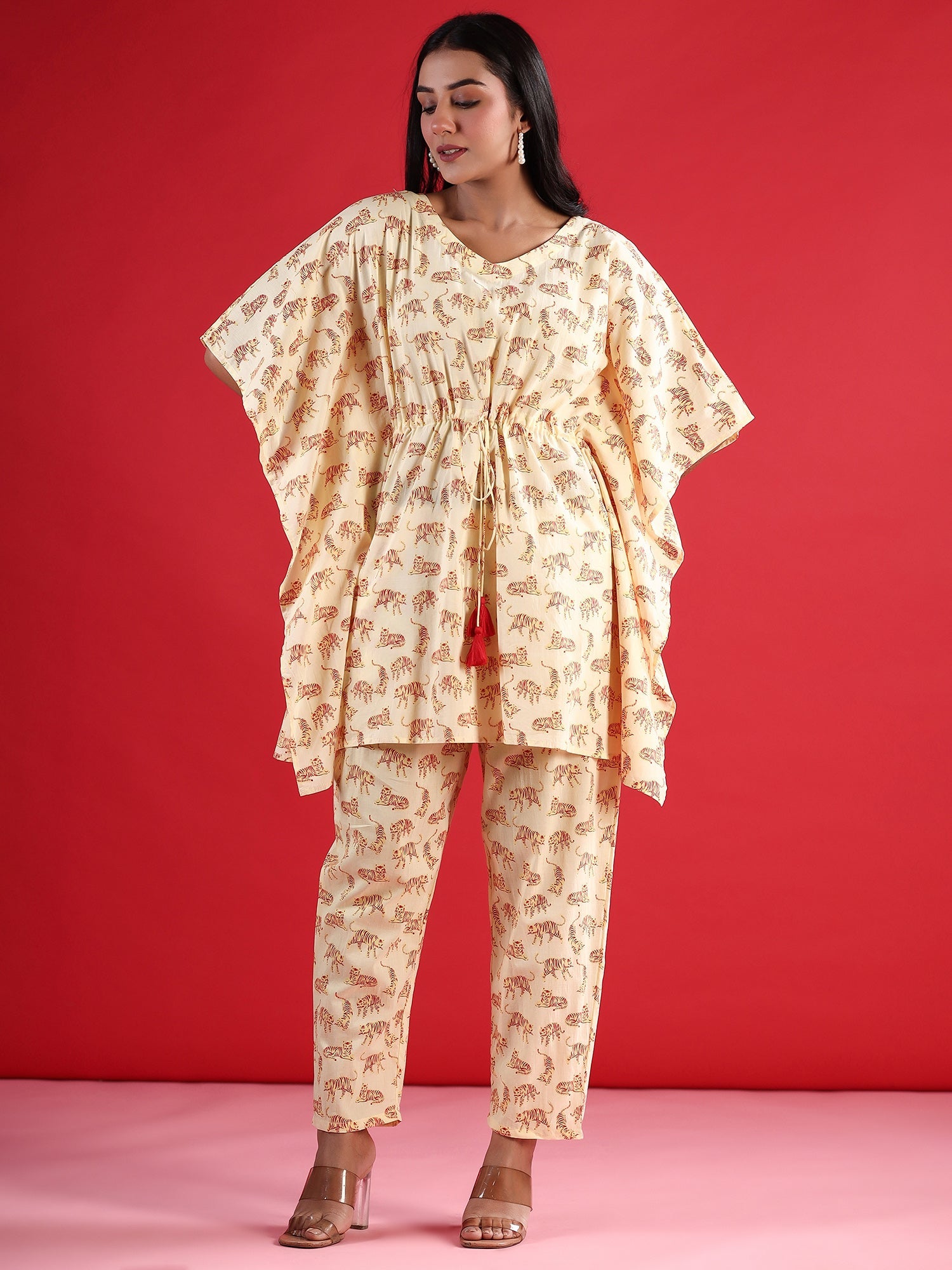 Yellow Co-Ords  For women,indo era, indoera, kurta set for women, women kurta set, women suit, summer wear for women, festive suit for women, mother's day outfit, dress for mother, mother's day special, kurta set for women, kurta for women, kurta trouser and dupatta