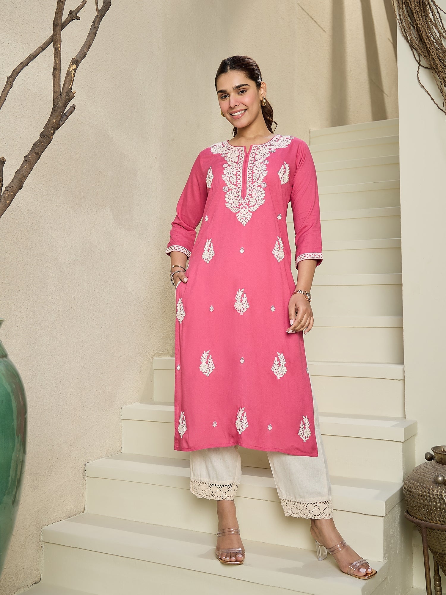 indo era, indo era kurta set, indo era suit, Kurta Set, Kurta set for women, cotton kurta set, indo era kurta set for women, Anarkali Kurta Set, Palazzo Kurta Set, Sleeveless Kurta, Embroidered Kurta, New Arrivals, Work wear, Dress, Best seller, Heeramandi dress, Summer sale, Summer suit, Wedding collection, Special offer, plus size, Spring summer, party wear, Summer Special, Printed Kurta, wedding wear, outfit ideas, Straight Kurta, Cotton Outfit, A line dress, dress for women,Pink kurta set