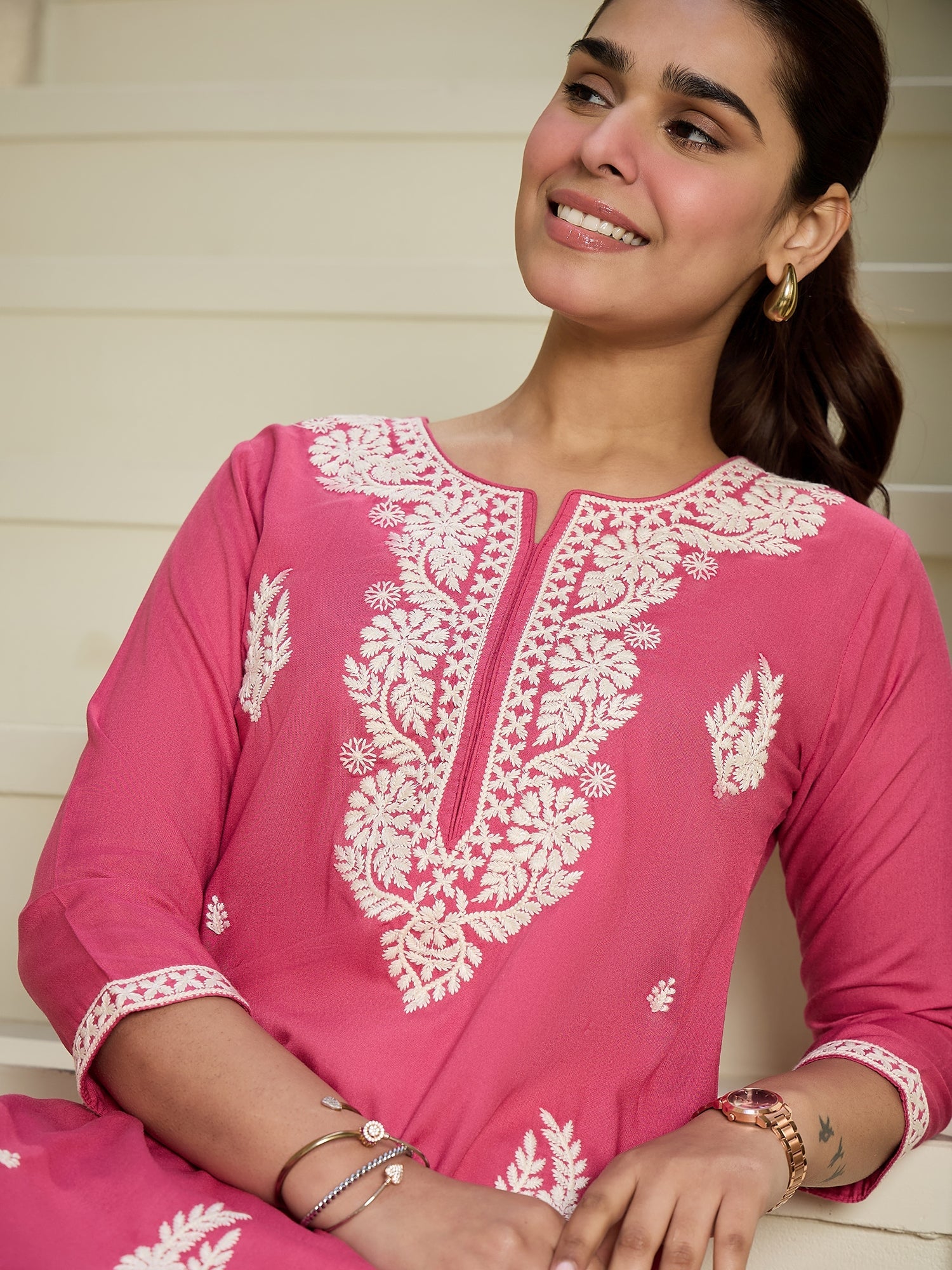 indo era, indo era kurta set, indo era suit, Kurta Set, Kurta set for women, cotton kurta set, indo era kurta set for women, Anarkali Kurta Set, Palazzo Kurta Set, Sleeveless Kurta, Embroidered Kurta, New Arrivals, Work wear, Dress, Best seller, Heeramandi dress, Summer sale, Summer suit, Wedding collection, Special offer, plus size, Spring summer, party wear, Summer Special, Printed Kurta, wedding wear, outfit ideas, Straight Kurta, Cotton Outfit, A line dress, dress for women,Pink kurta set