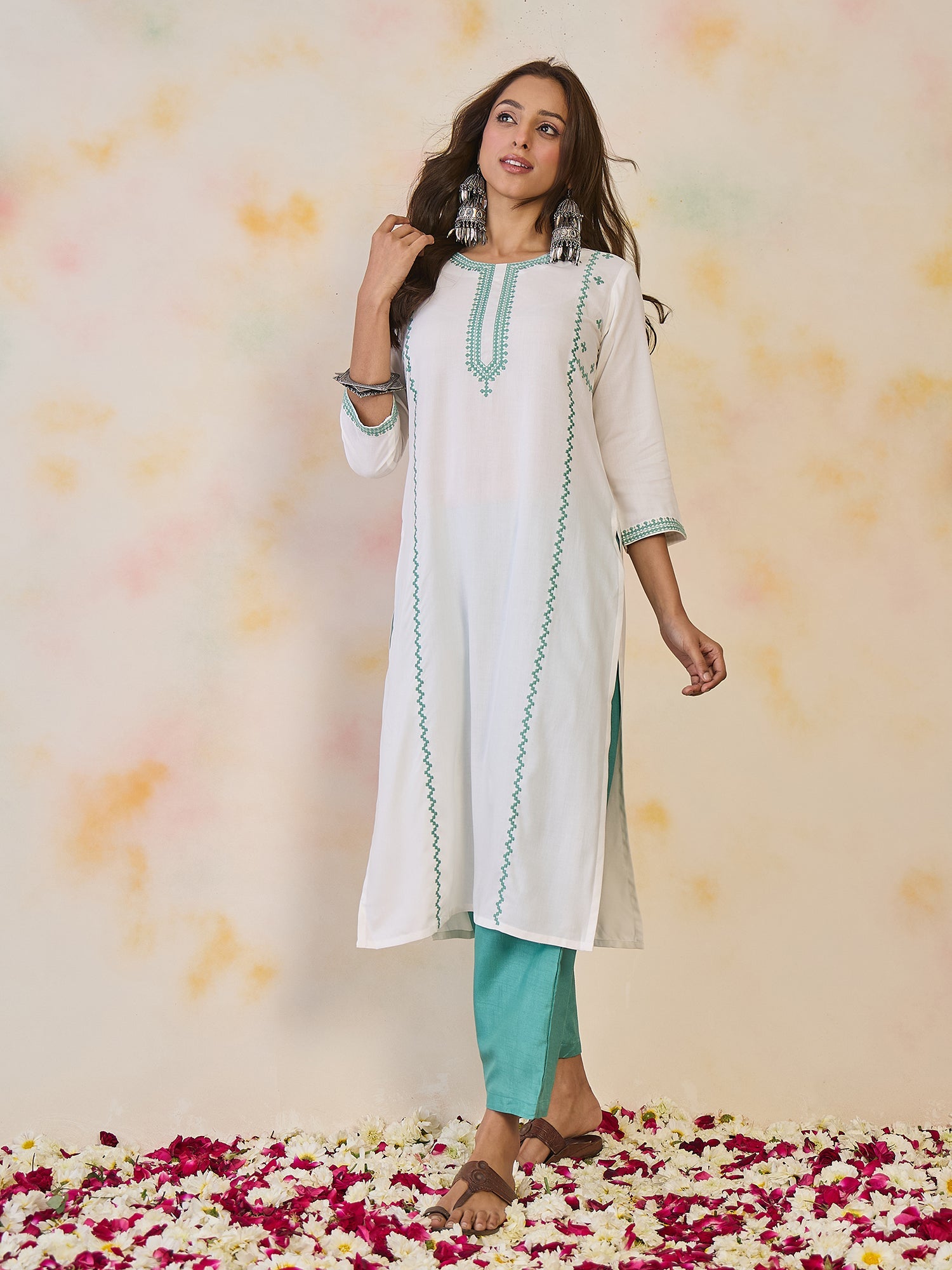 indo era, indo era kurta set, indo era suit, Kurta Set, Kurta set for women, cotton kurta set, indo era kurta set for women, Anarkali Kurta Set, Palazzo Kurta Set, Sleeveless Kurta, Embroidered Kurta, New Arrivals, Work wear, Dress, Best seller, Heeramandi dress, Summer sale, Summer suit, Wedding collection, Special offer, plus size, Spring summer, party wear, Summer Special, Printed Kurta, wedding wear, outfit ideas, Straight Kurta, Cotton Outfit, A line dress, dress for women,White kurta set